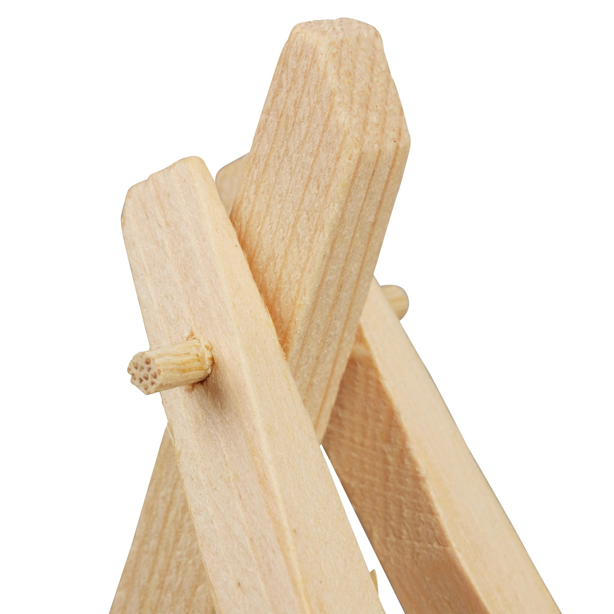 Staffelei klein Holz 10er-Set Hellbraun von Relaxdays