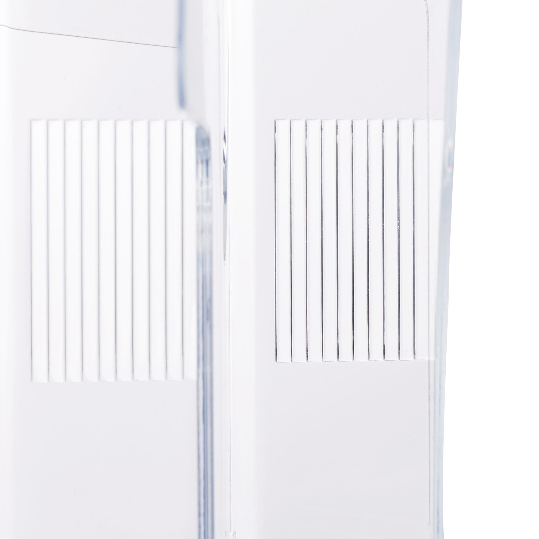 Prospekthalter A4 / DIN Lang 2 Etagen Transparent von Relaxdays