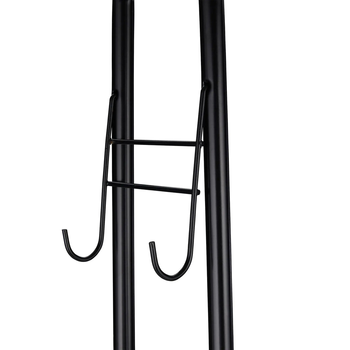 Rollgarderobe mit Ablage & Haken Schwarz von Relaxdays