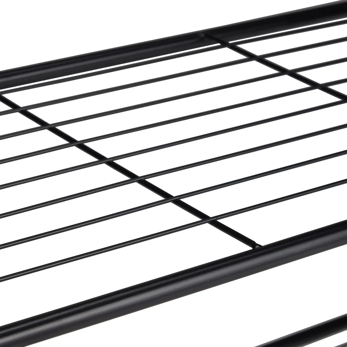 Rollgarderobe mit Ablage & Haken Schwarz von Relaxdays
