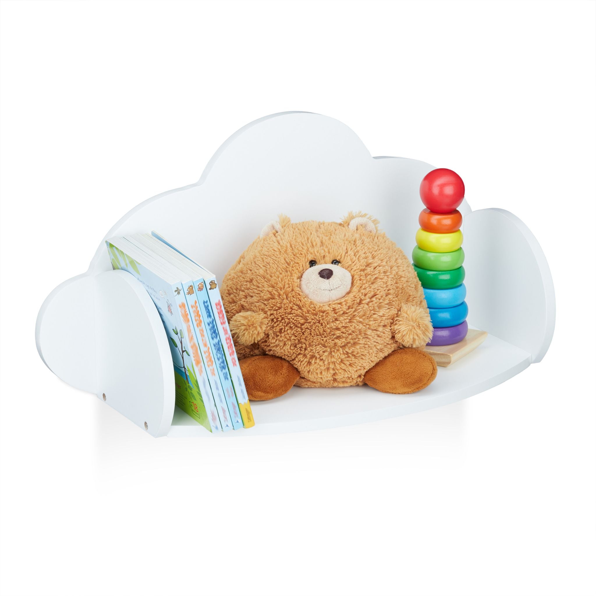 Wandregal Wolke Kinderzimmer Weiss von Relaxdays