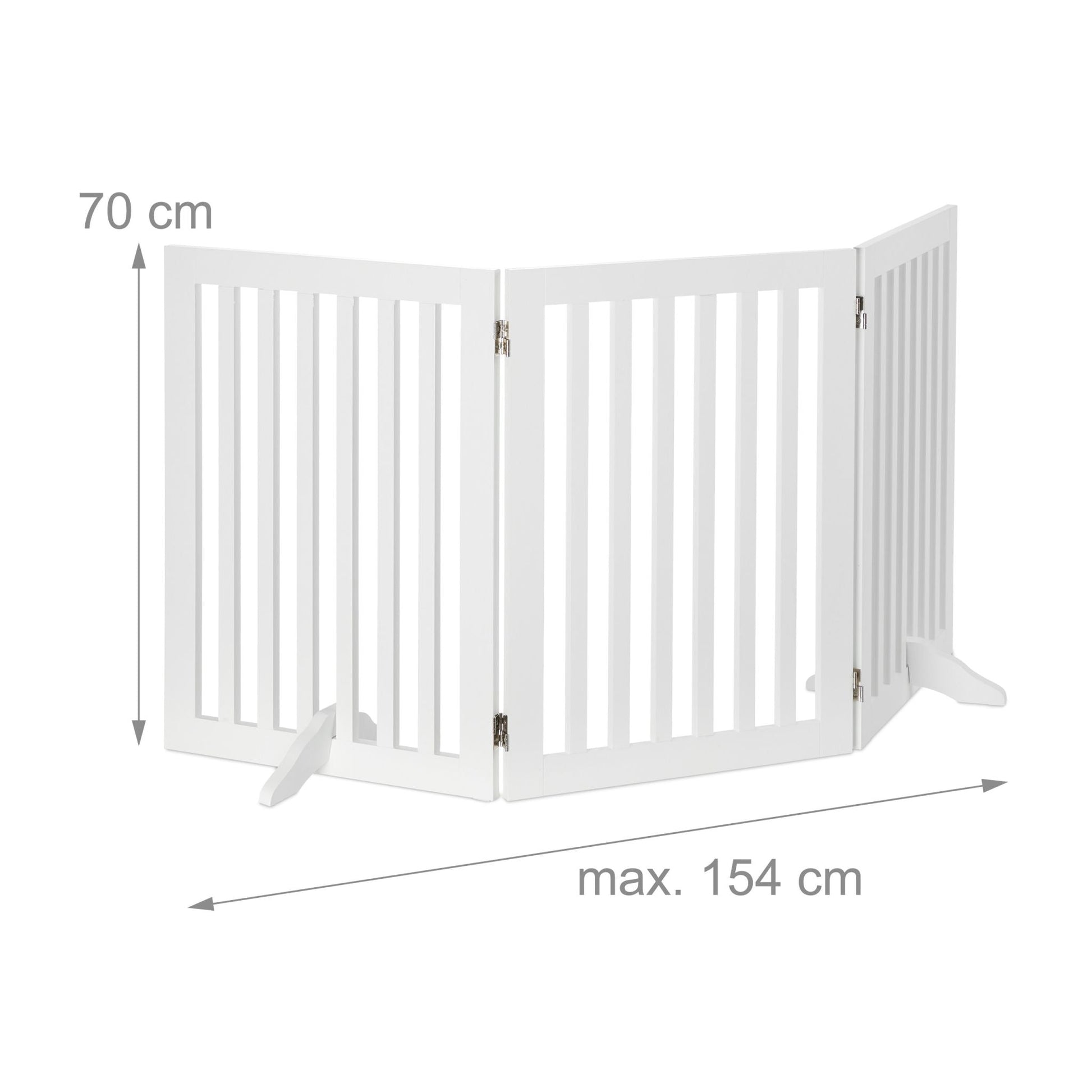 Absperrgitter 70cm Weiss von Relaxdays