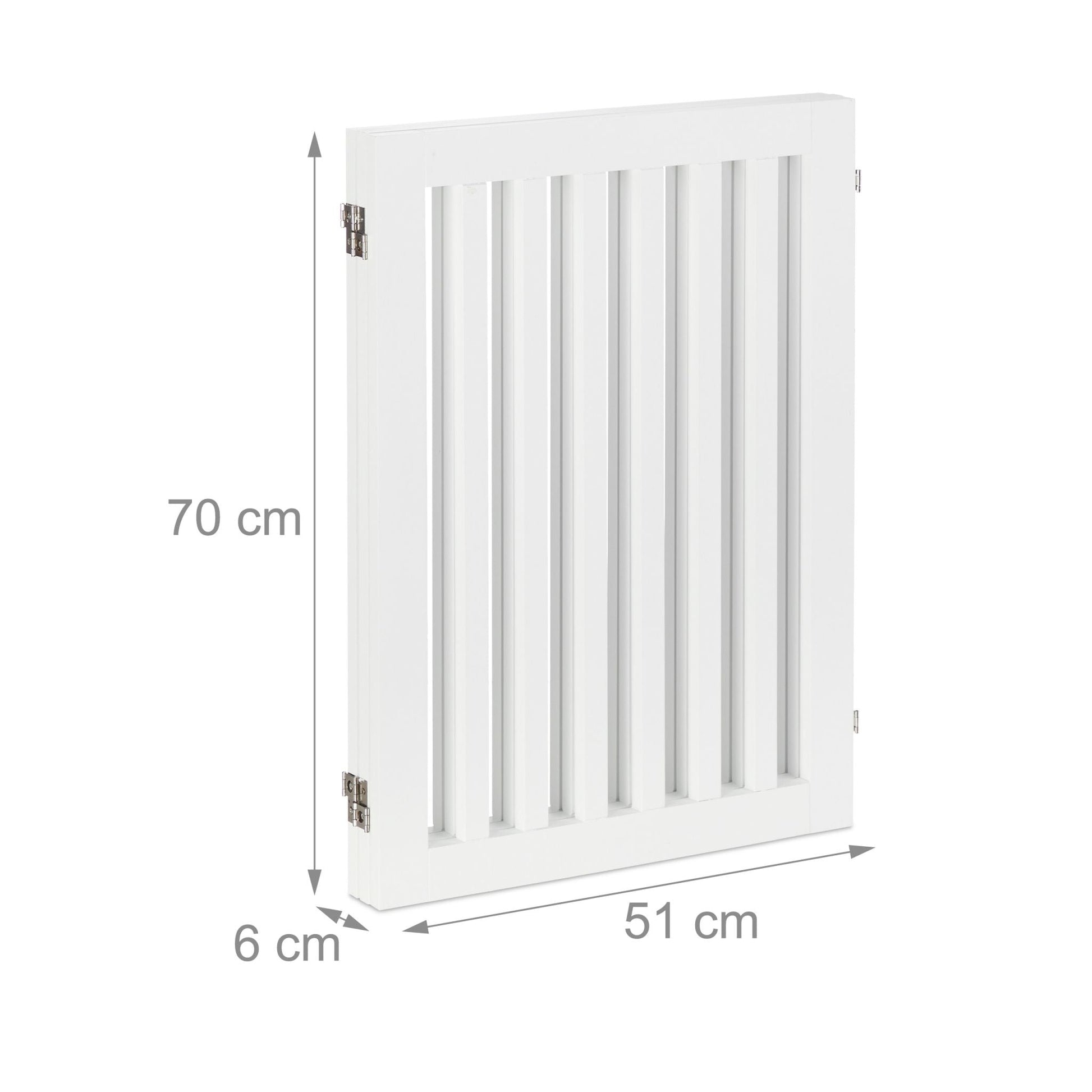 Absperrgitter 70cm Weiss von Relaxdays