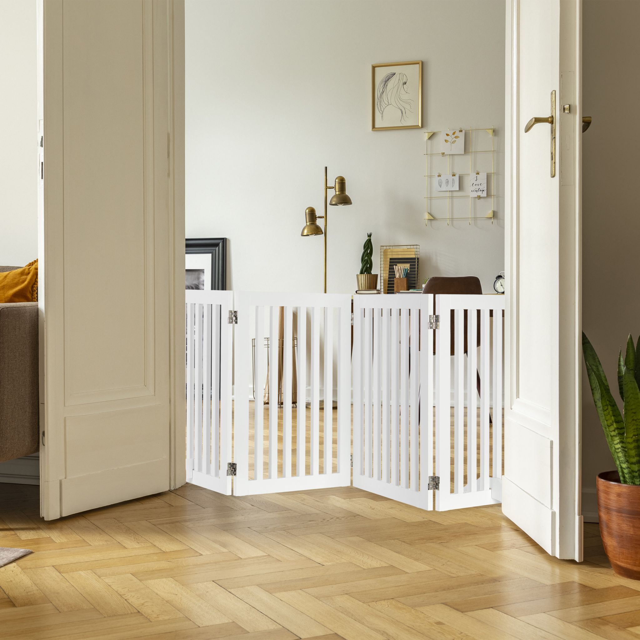 Absperrgitter 70cm Weiss von Relaxdays
