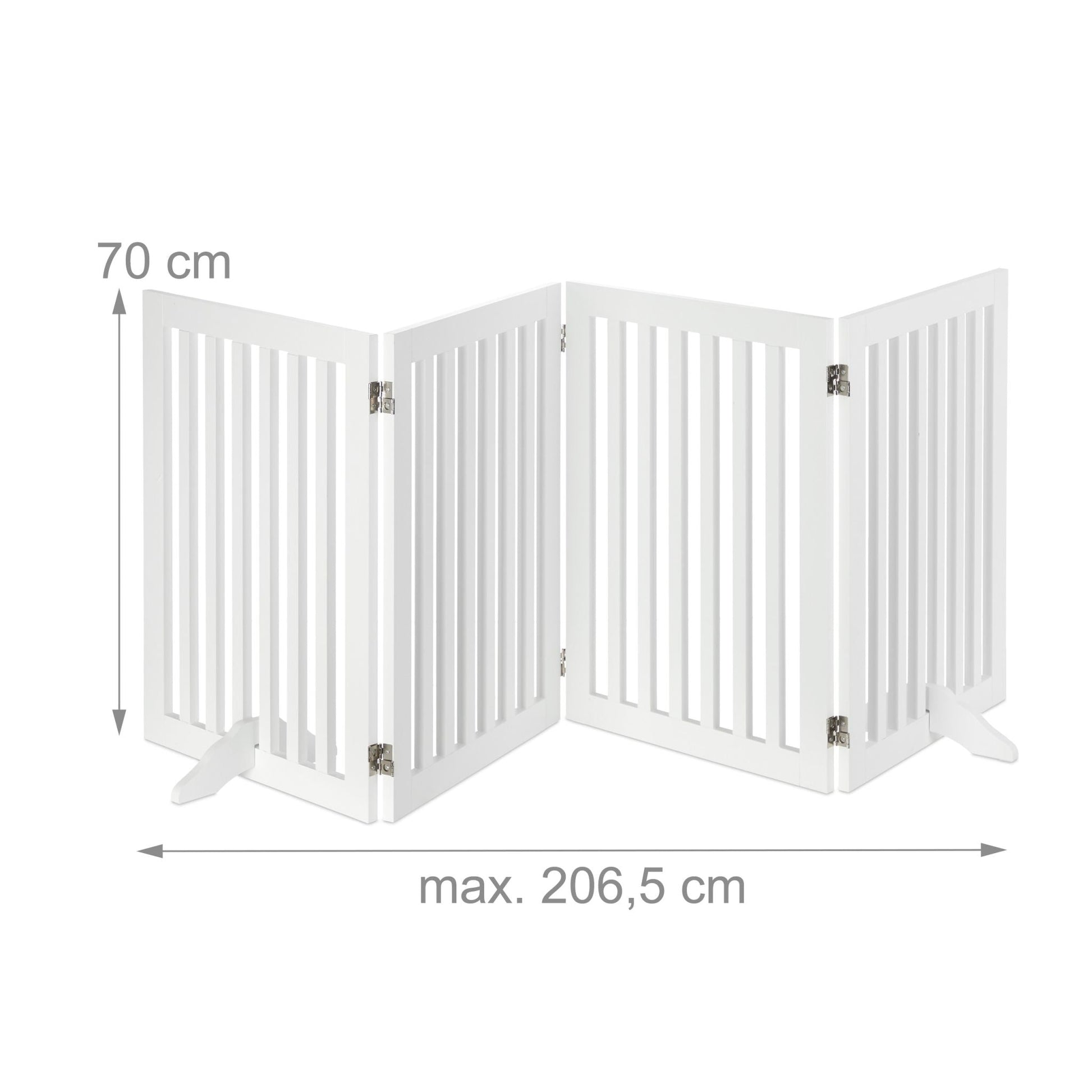 Absperrgitter 70cm Weiss von Relaxdays