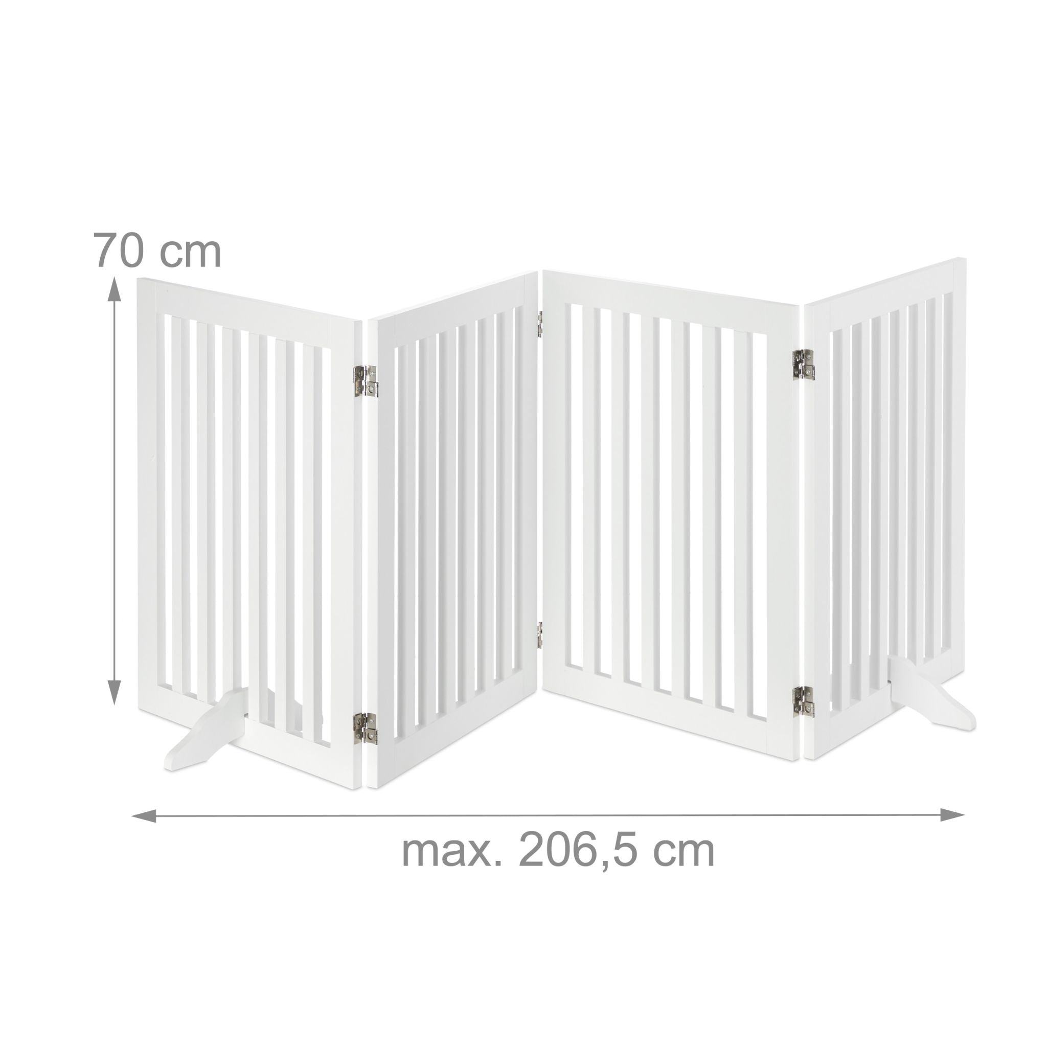 Absperrgitter 70cm Weiss von Relaxdays