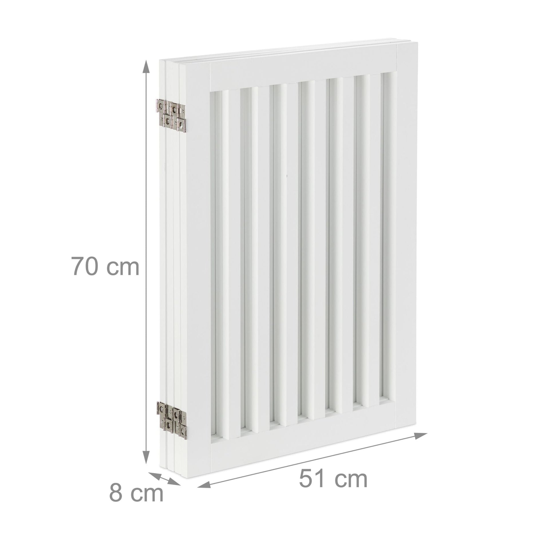 Absperrgitter 70cm Weiss von Relaxdays