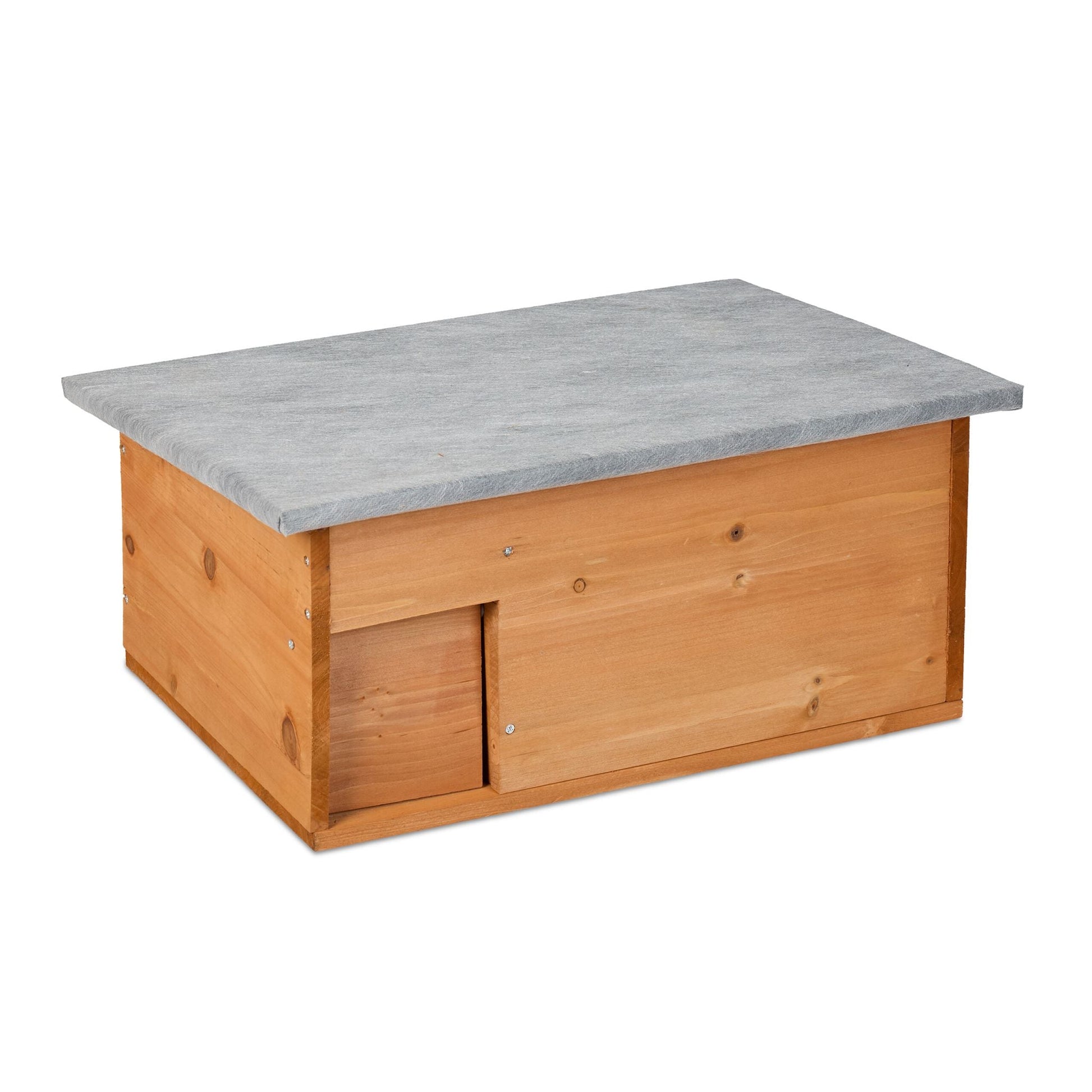 Igelhaus Bausatz Orange-Grau von Relaxdays