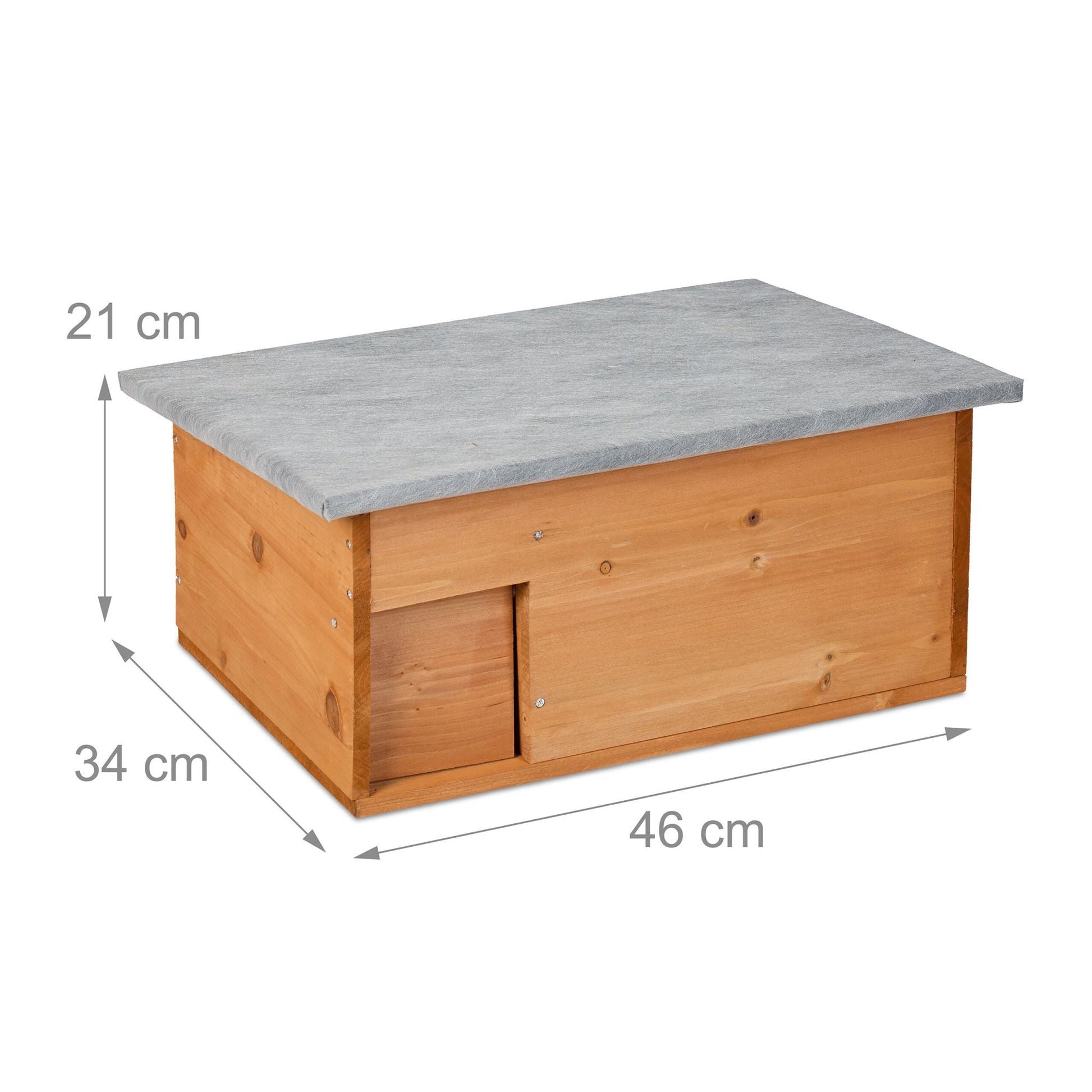 Igelhaus Bausatz Orange-Grau von Relaxdays