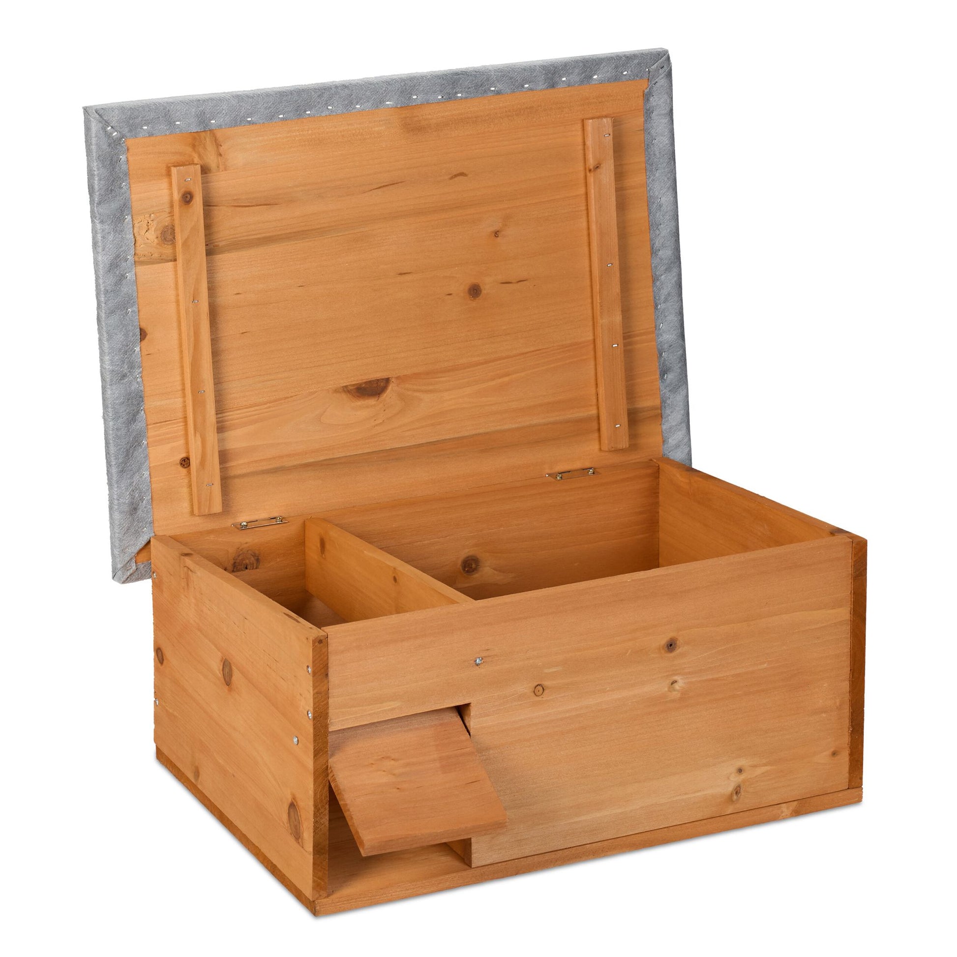 Igelhaus Bausatz Orange-Grau von Relaxdays
