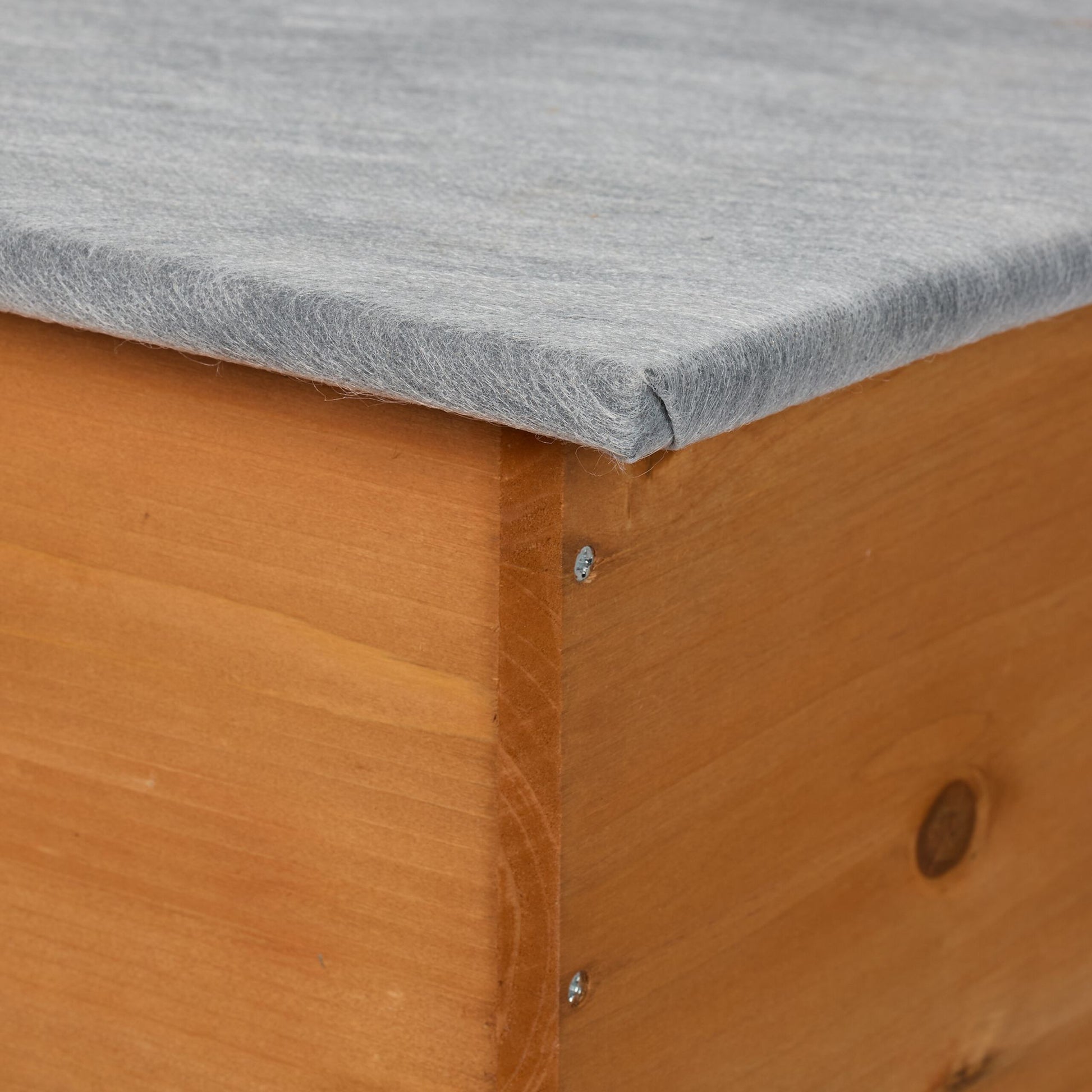 Igelhaus Bausatz Orange-Grau von Relaxdays
