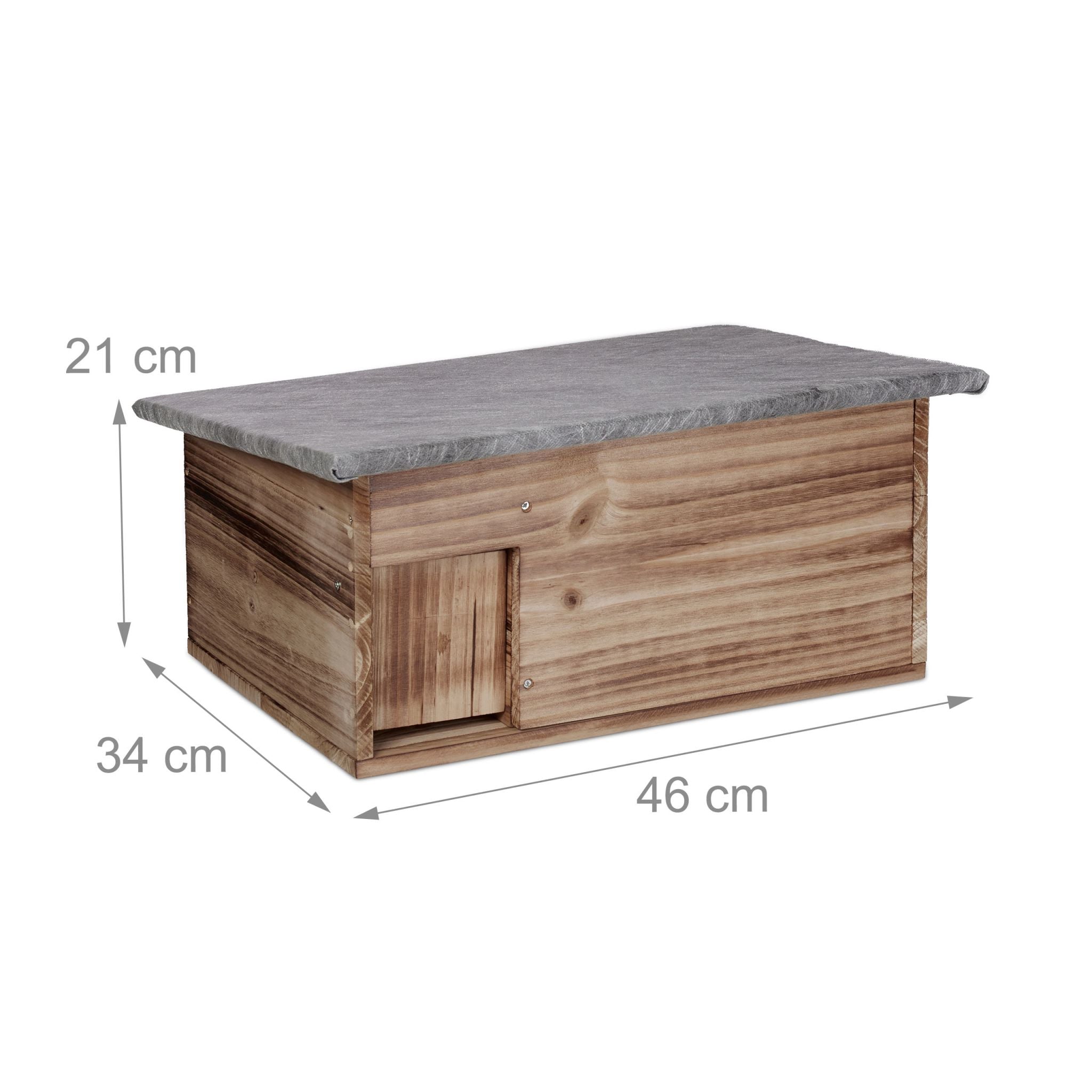 Igelhaus Bausatz Braun-Grau von Relaxdays