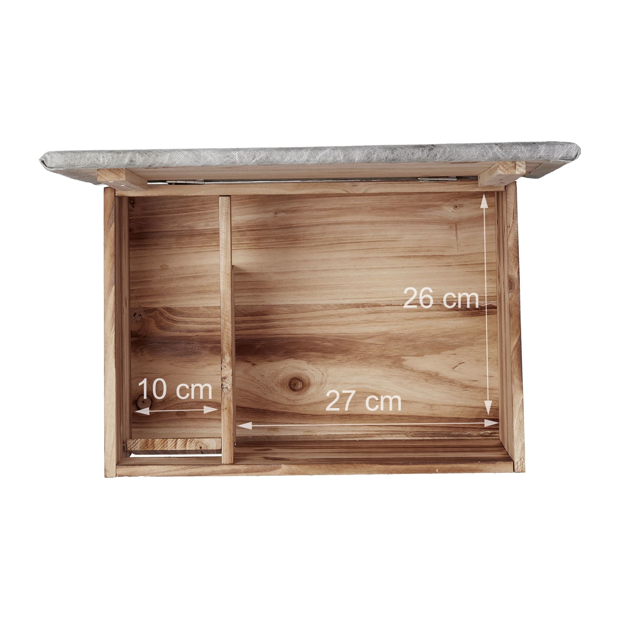 Igelhaus Bausatz Braun-Grau von Relaxdays