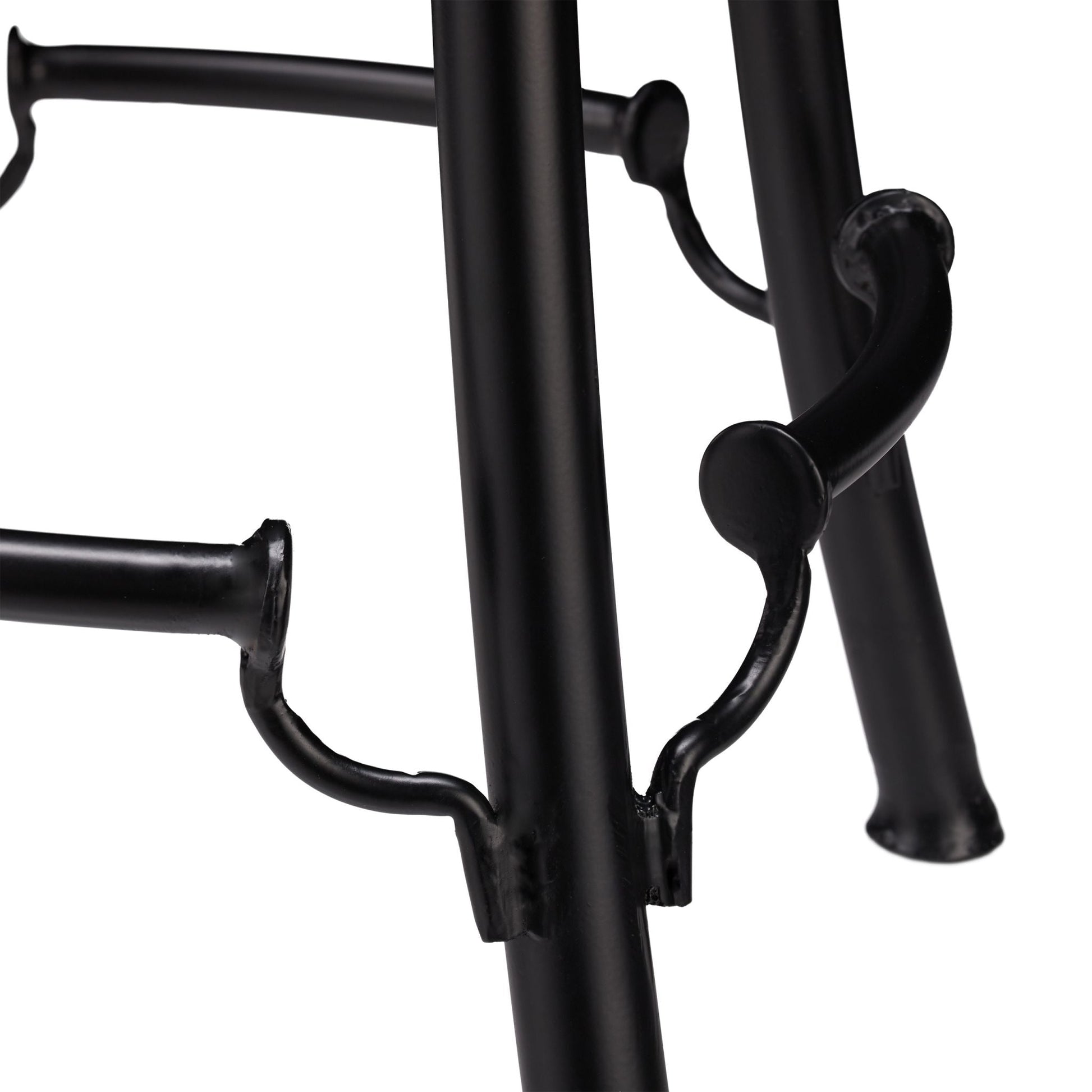 Barhocker industrial hoch Braun-Schwarz von Relaxdays