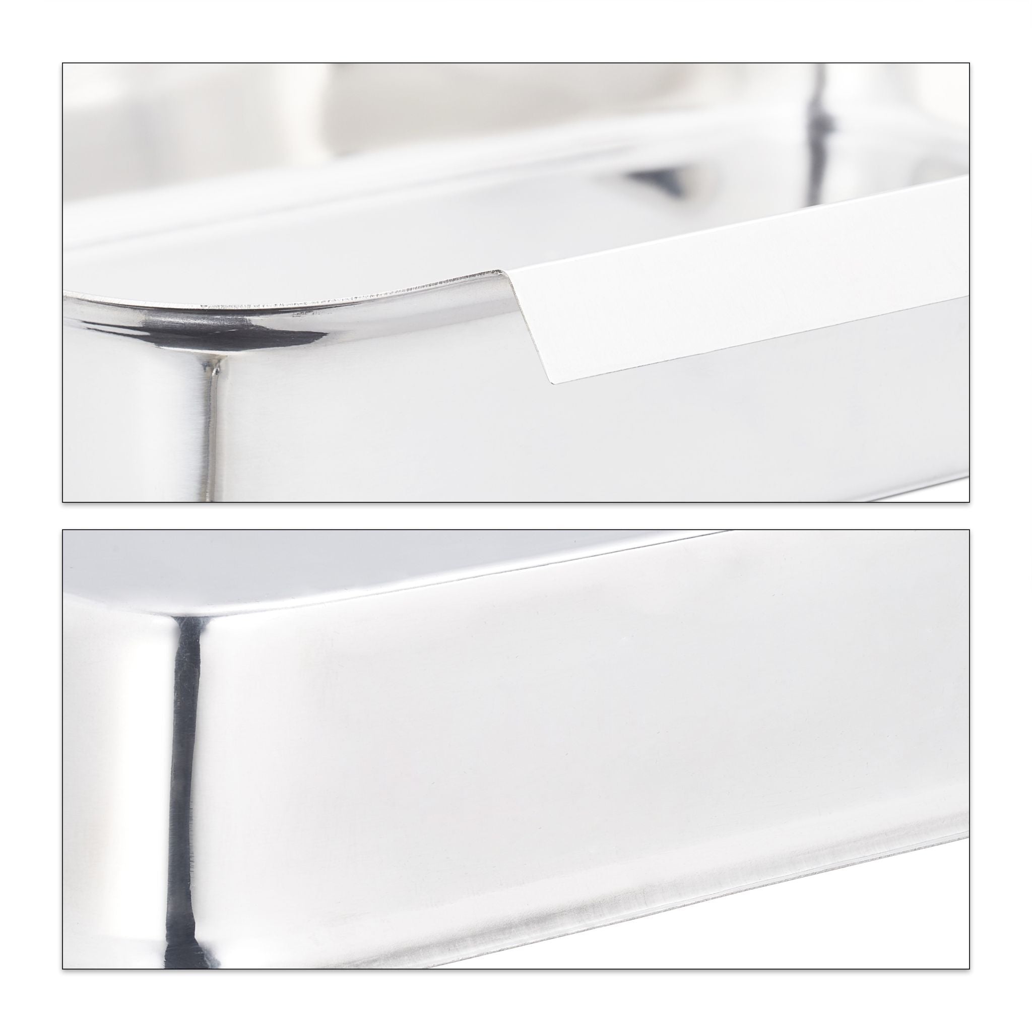 Panierstrasse Edelstahl Silber von Relaxdays