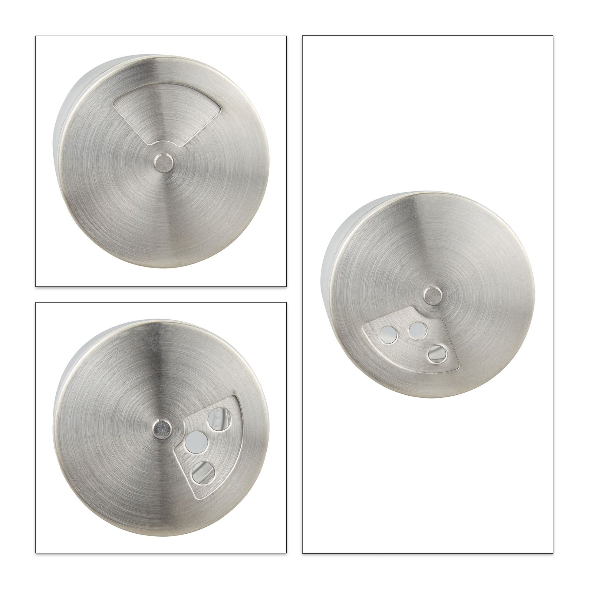 Gewürzstreuer 12er-Set Silber-Transparent von Relaxdays