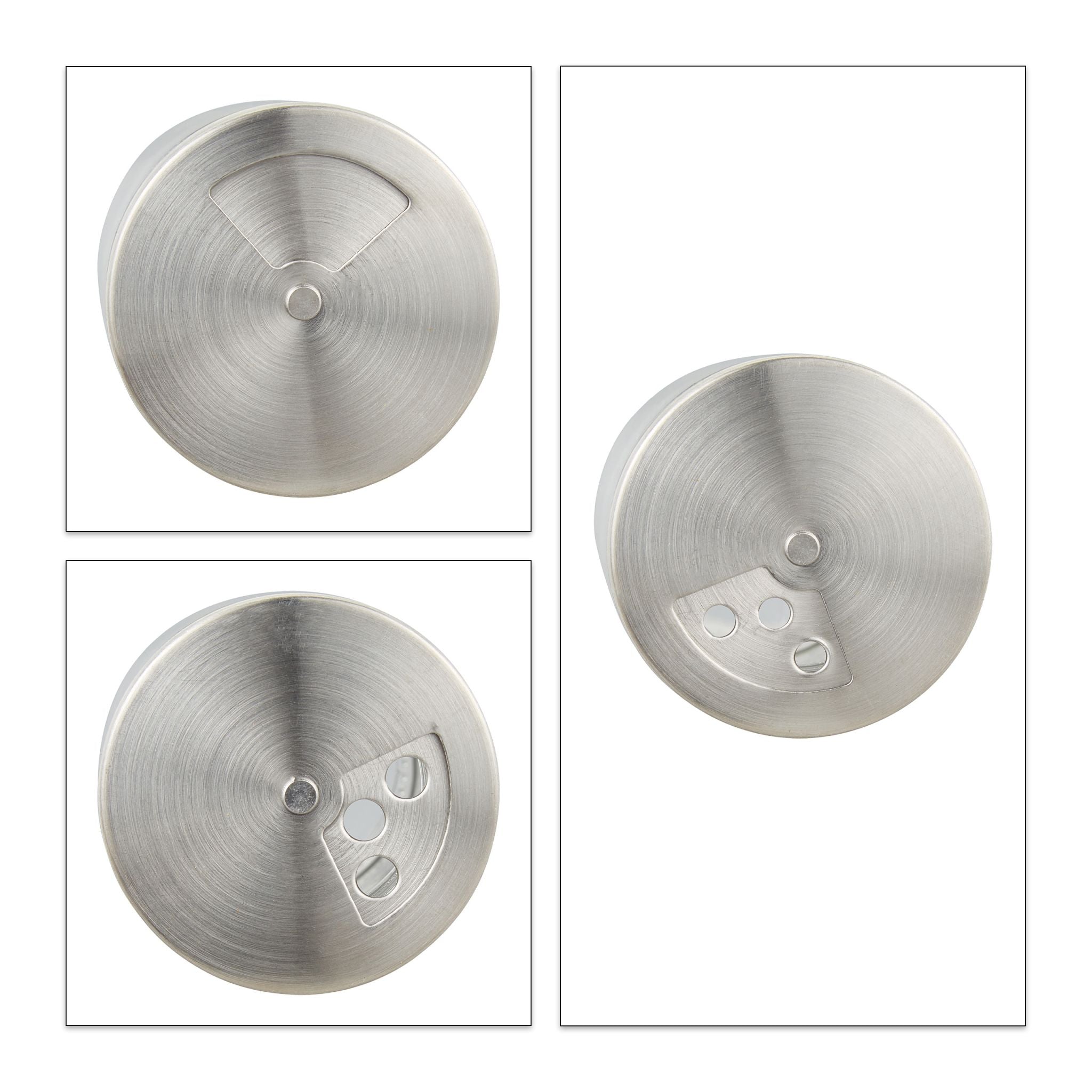 Gewürzstreuer 12er-Set Silber-Transparent von Relaxdays