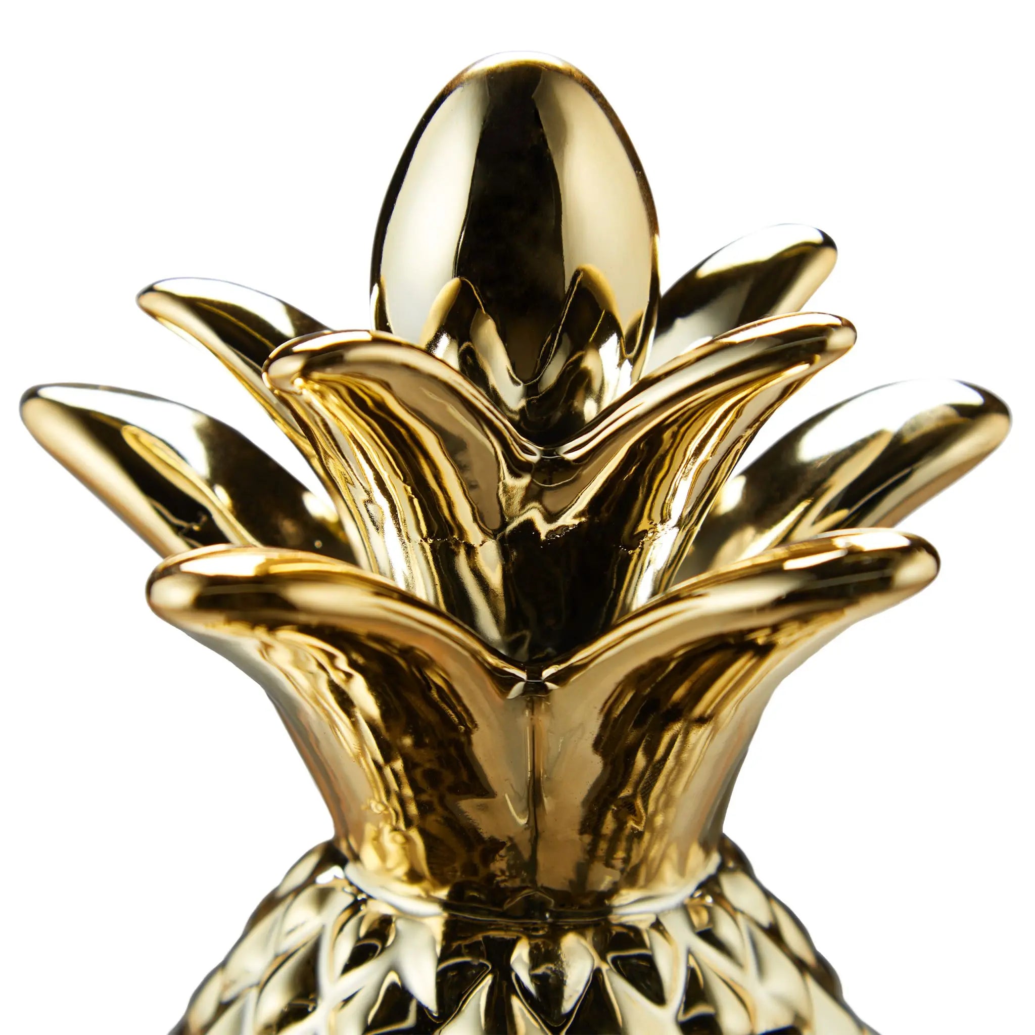 Spardose Ananas gold Gold von Relaxdays
