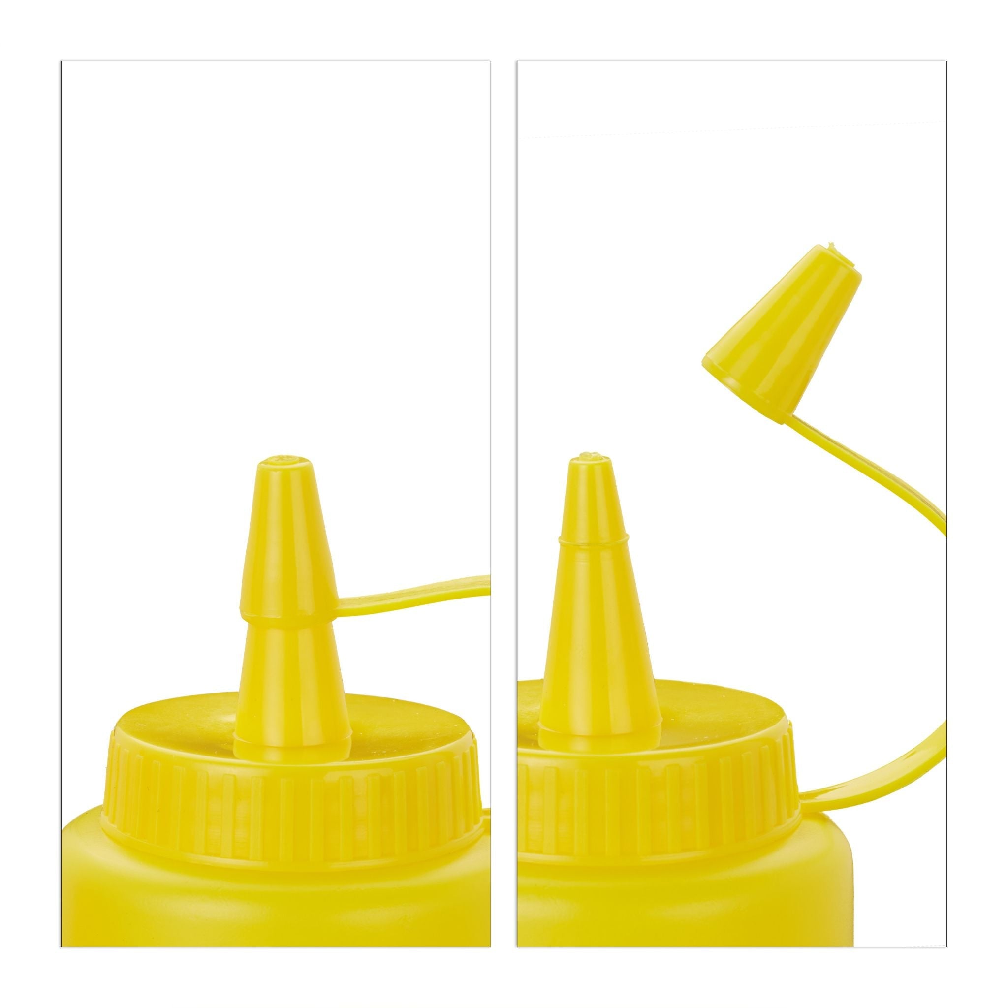 Squeeze Flasche 9er-Set Weiss-Gelb-Rot