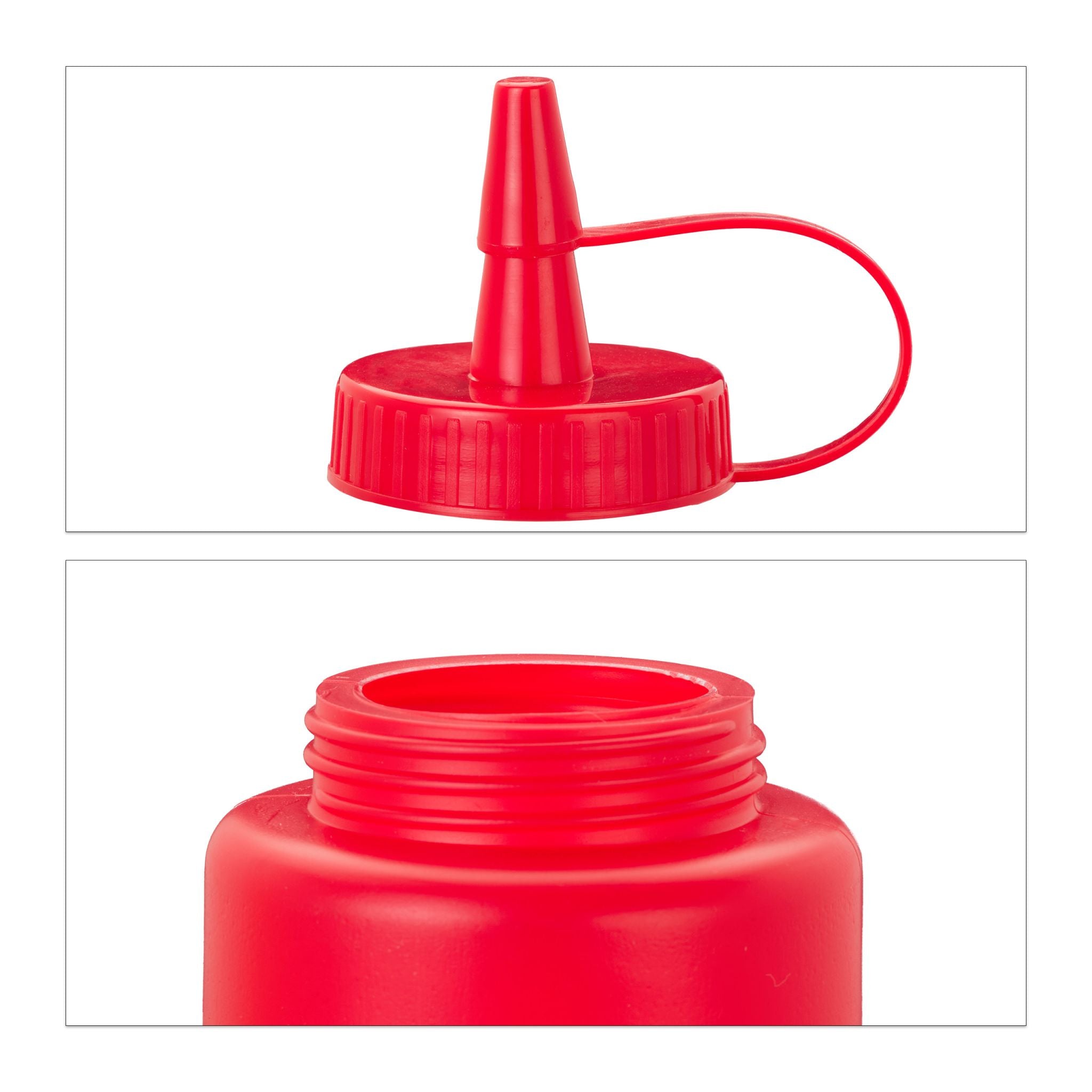 Squeeze Flasche 9er-Set Weiss-Gelb-Rot