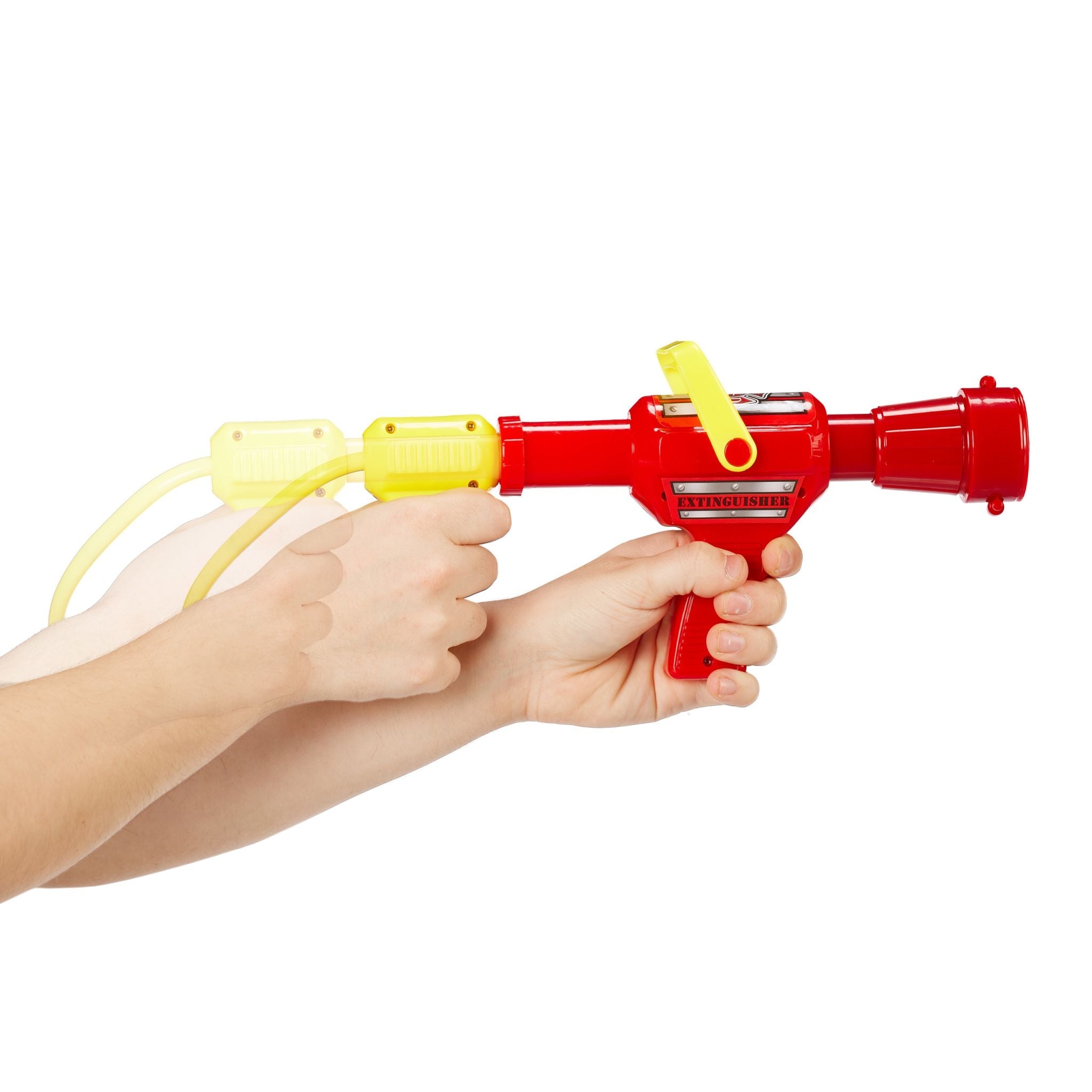 Feuerwehr Wasserspritze Kinder Gelb-Rot-Schwarz von Relaxdays