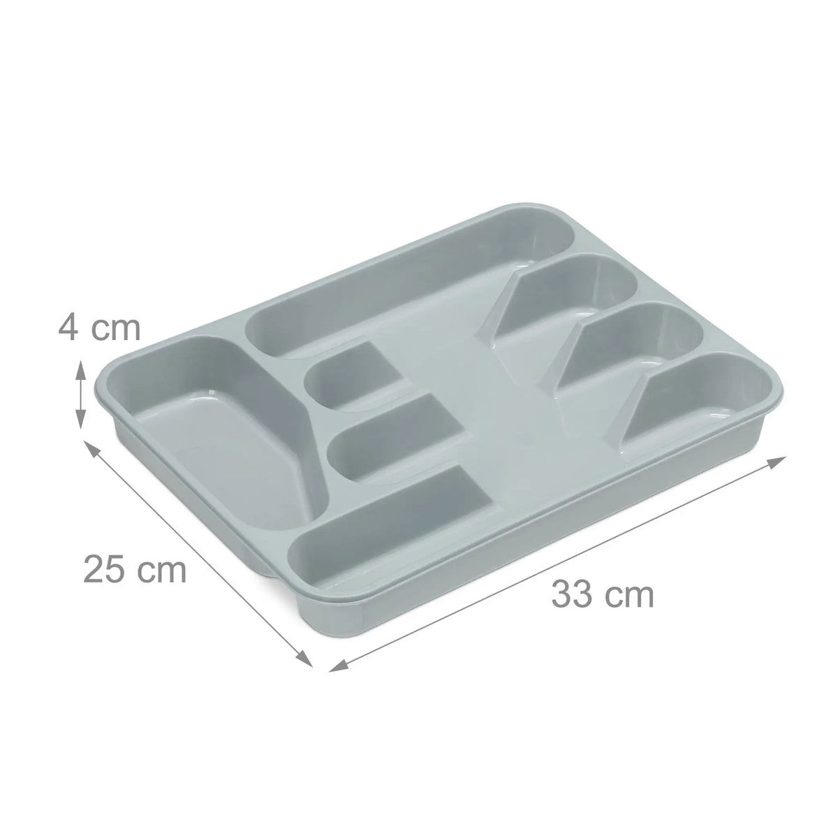 Besteckkasten 2er-Set Grau von Relaxdays