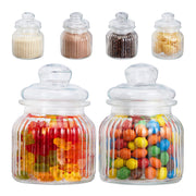 Vorratsgläser 6er-Set 700ml Transparent von Relaxdays