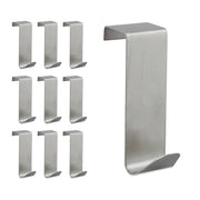 Türhaken Edelstahl 10er-Set Silber von Relaxdays
