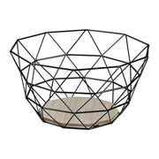 Obstkorb Gitter Design Hellbraun-Schwarz von Relaxdays
