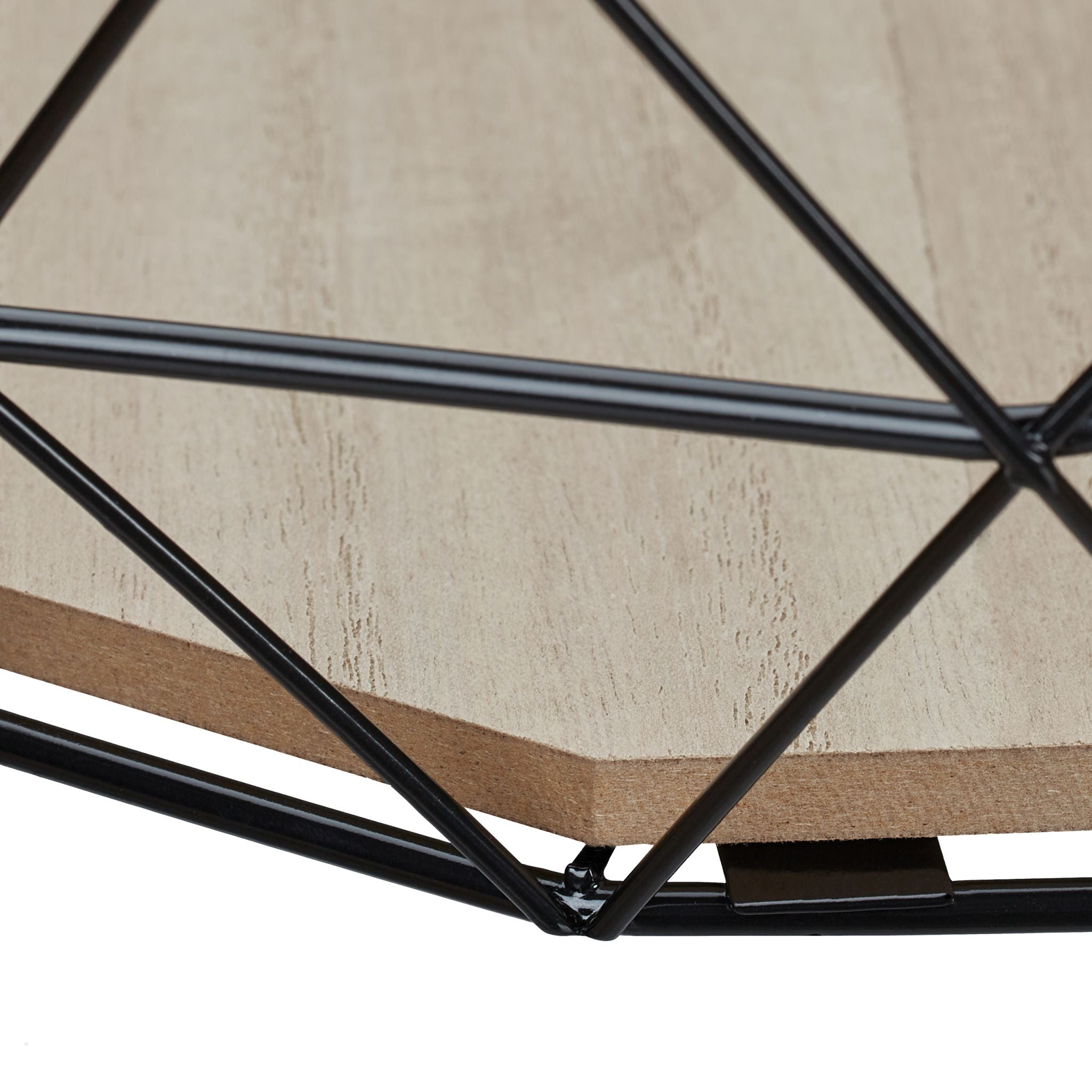 Obstkorb Gitter Design Hellbraun-Schwarz von Relaxdays
