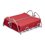 Serviettenhalter Metall Silber von Relaxdays