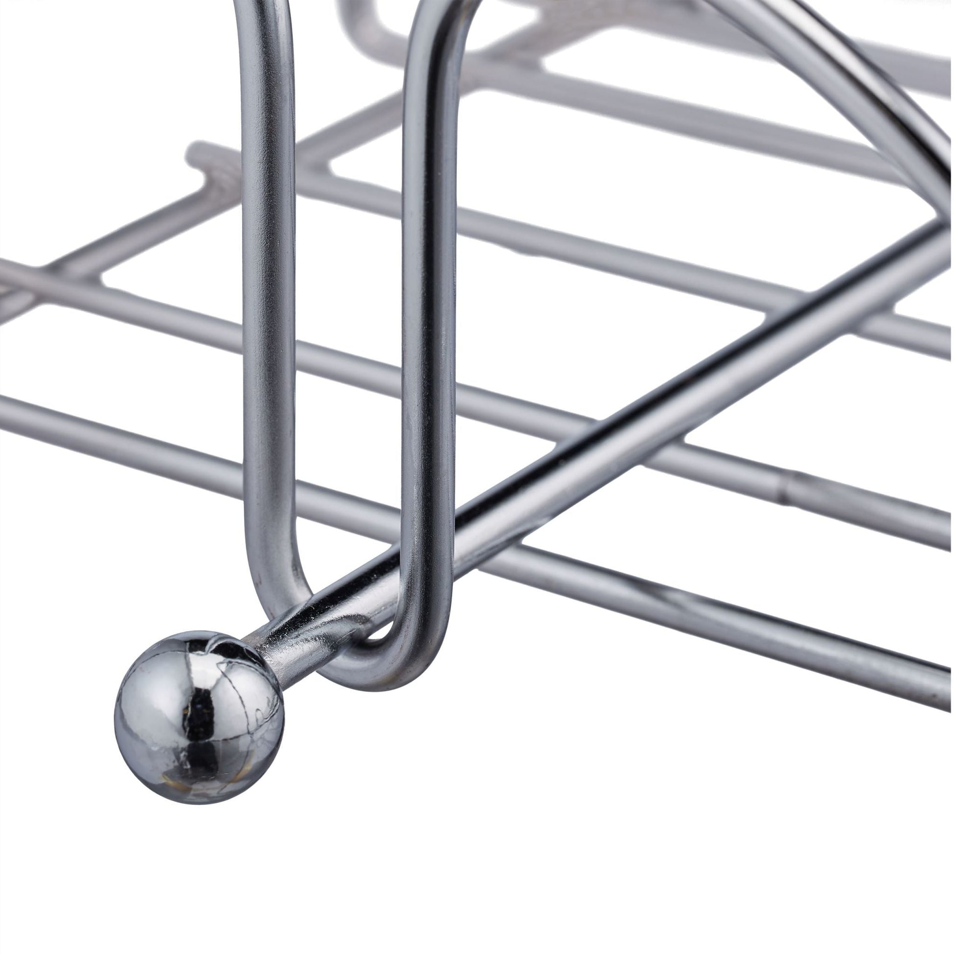 Serviettenhalter Metall Silber von Relaxdays