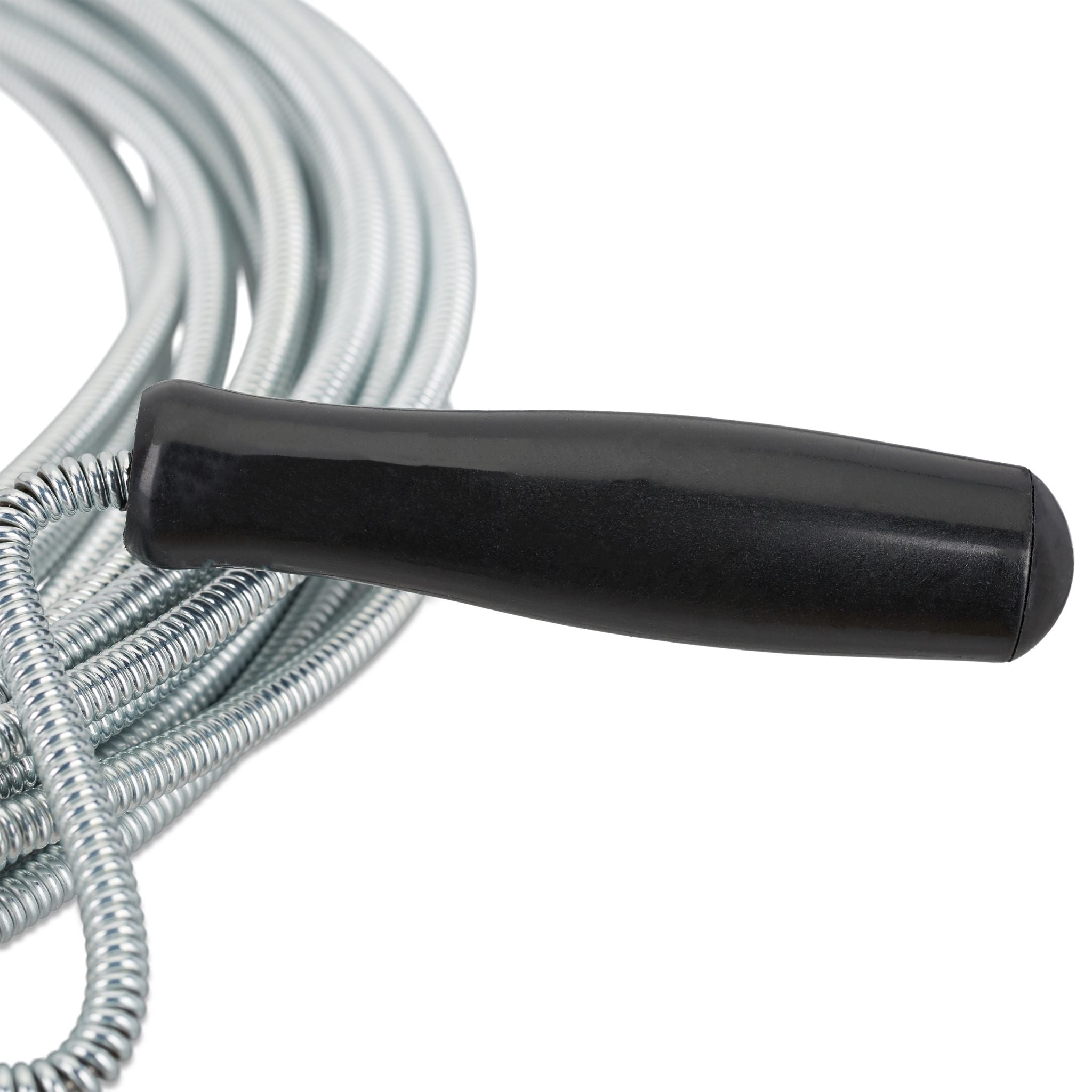 Rohrreinigungsspirale 10m Schwarz-Silber von Relaxdays