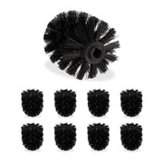 Klobürste Ersatzbürstenkopf 9er-Set Schwarz von Relaxdays