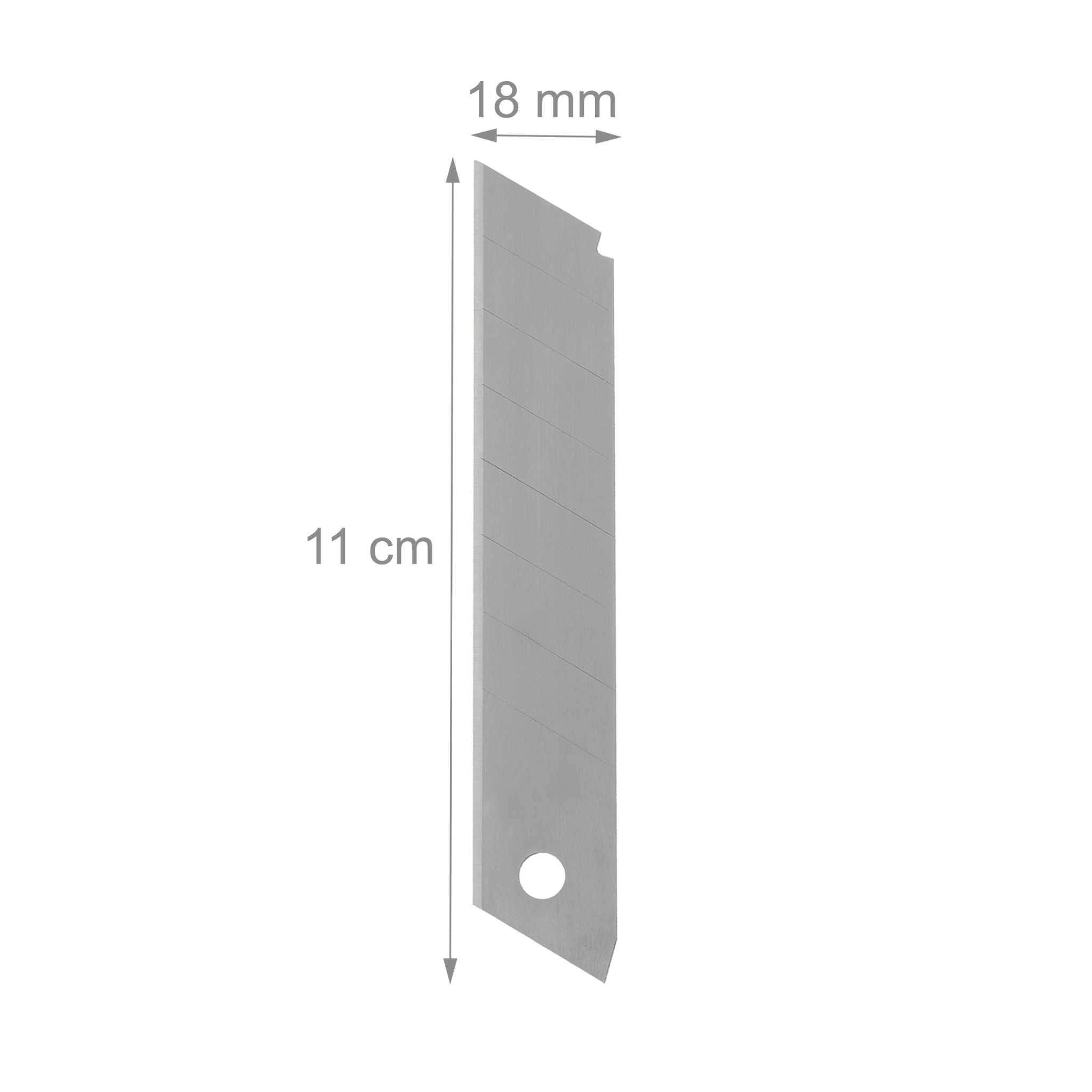 Abbrechklingen 18mm Set Silber von Relaxdays