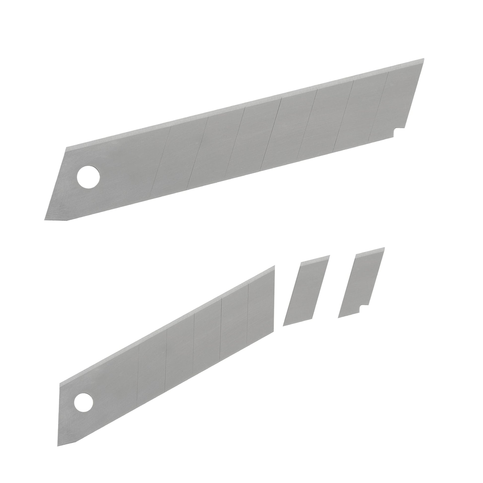 Abbrechklingen 18mm Set Silber von Relaxdays