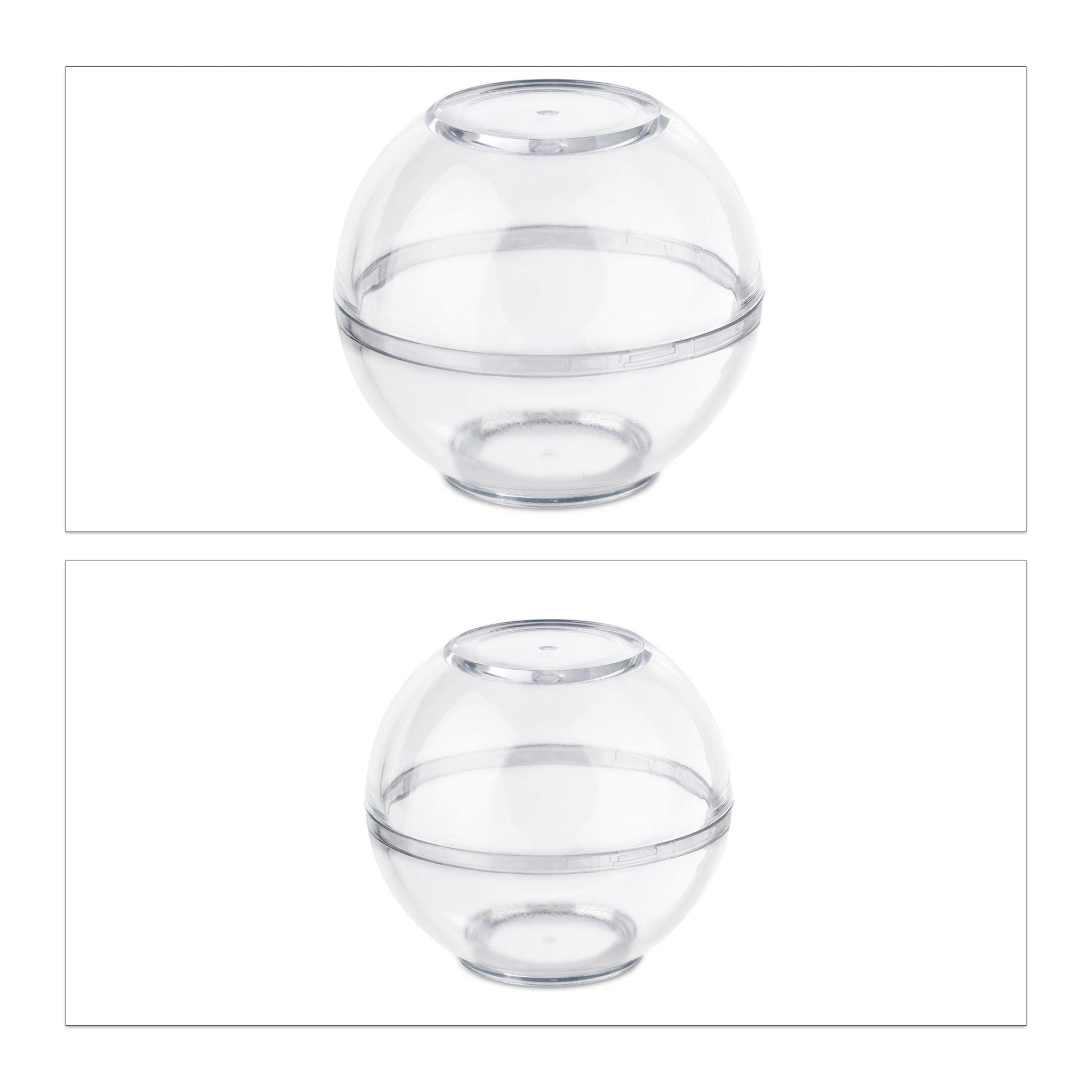 Zwiebeldose transparent 2er-Set Transparent von Relaxdays