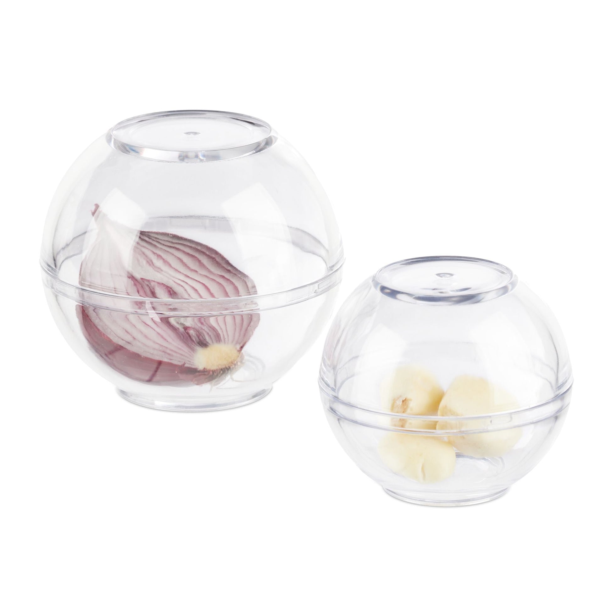 Zwiebeldose transparent 2er-Set Transparent von Relaxdays