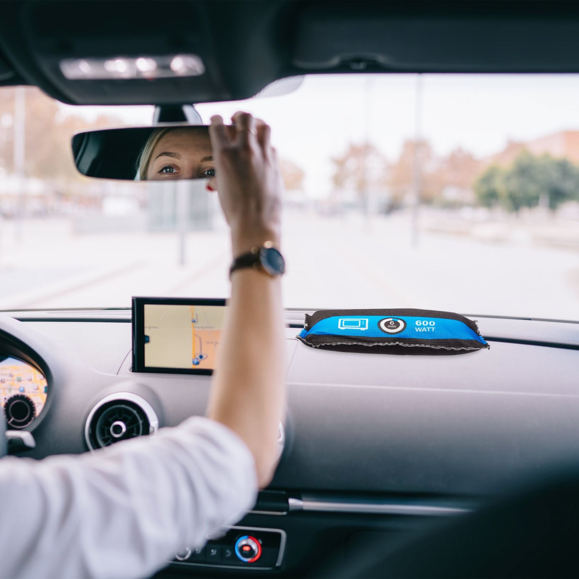 Luftentfeuchter Auto Blau-Schwarz von Relaxdays