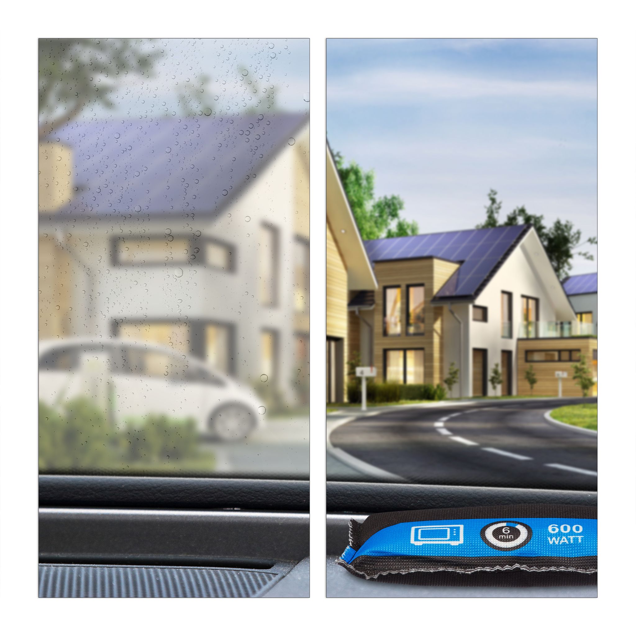 Luftentfeuchter Auto Blau-Schwarz von Relaxdays