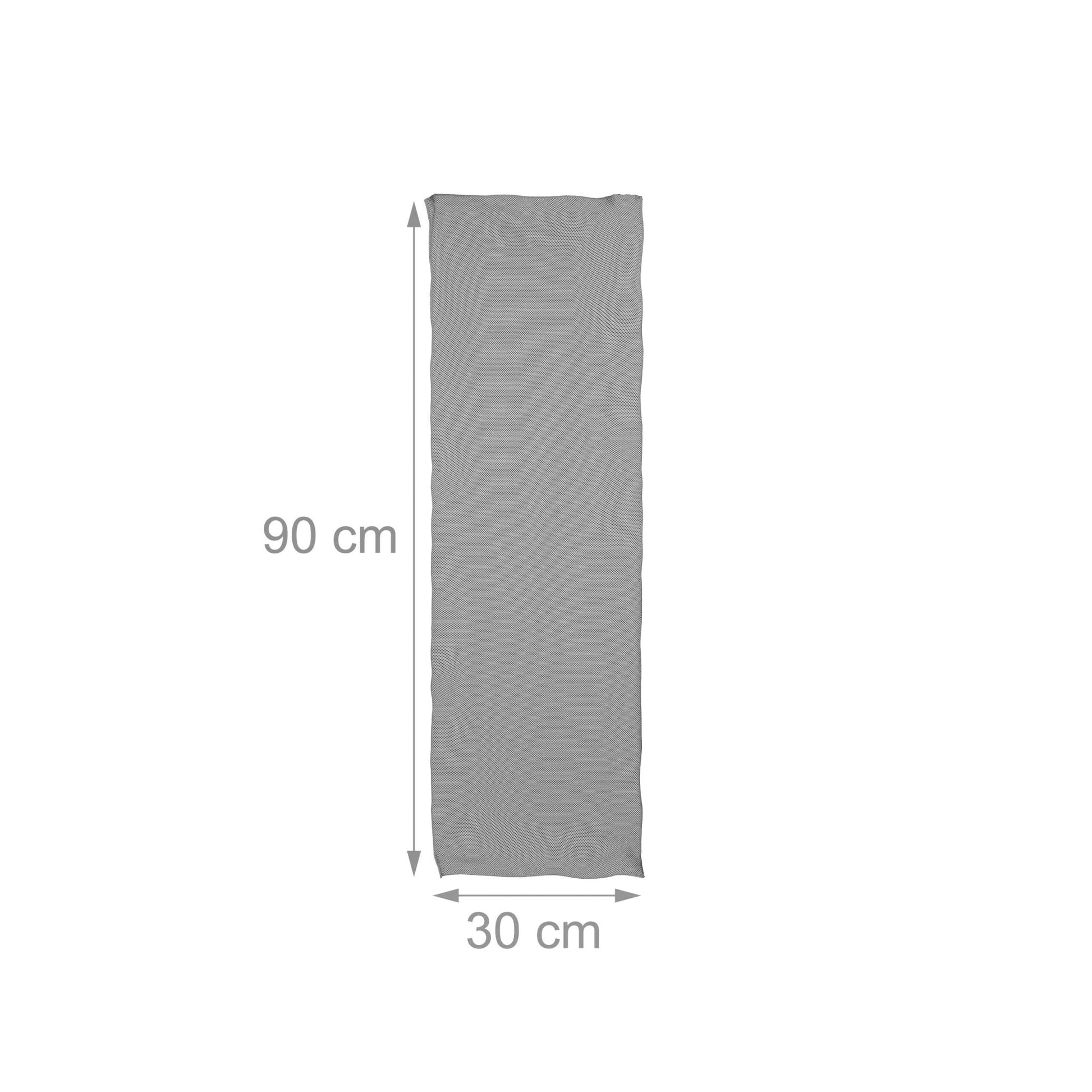 Kühlendes Handtuch 2er Pack Transparent-Grau von Relaxdays