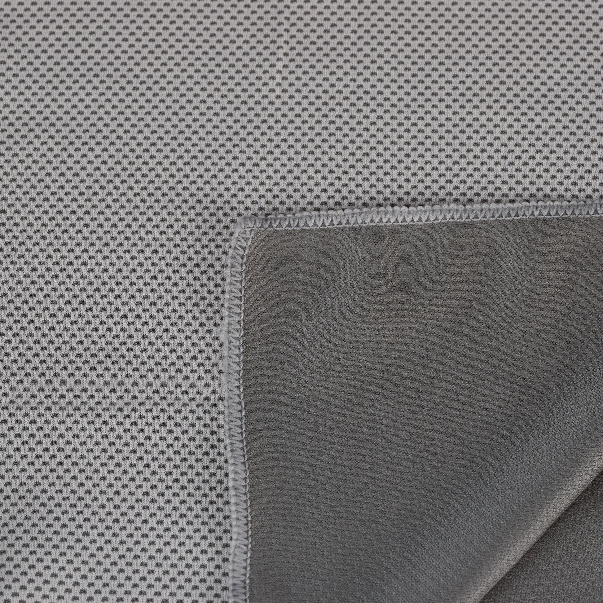 Kühlendes Handtuch 2er Pack Transparent-Grau von Relaxdays