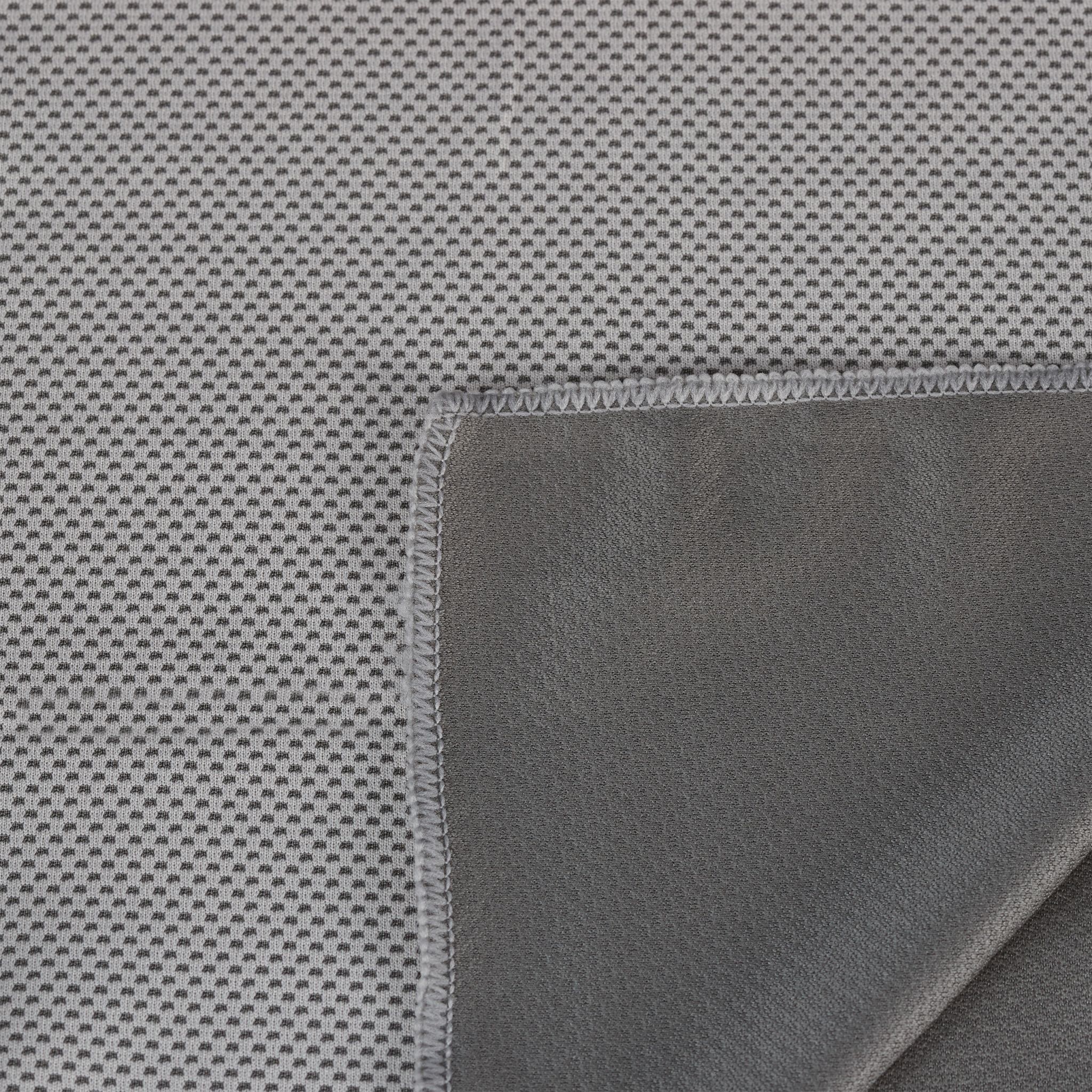 Kühlendes Handtuch 2er Pack Transparent-Grau von Relaxdays