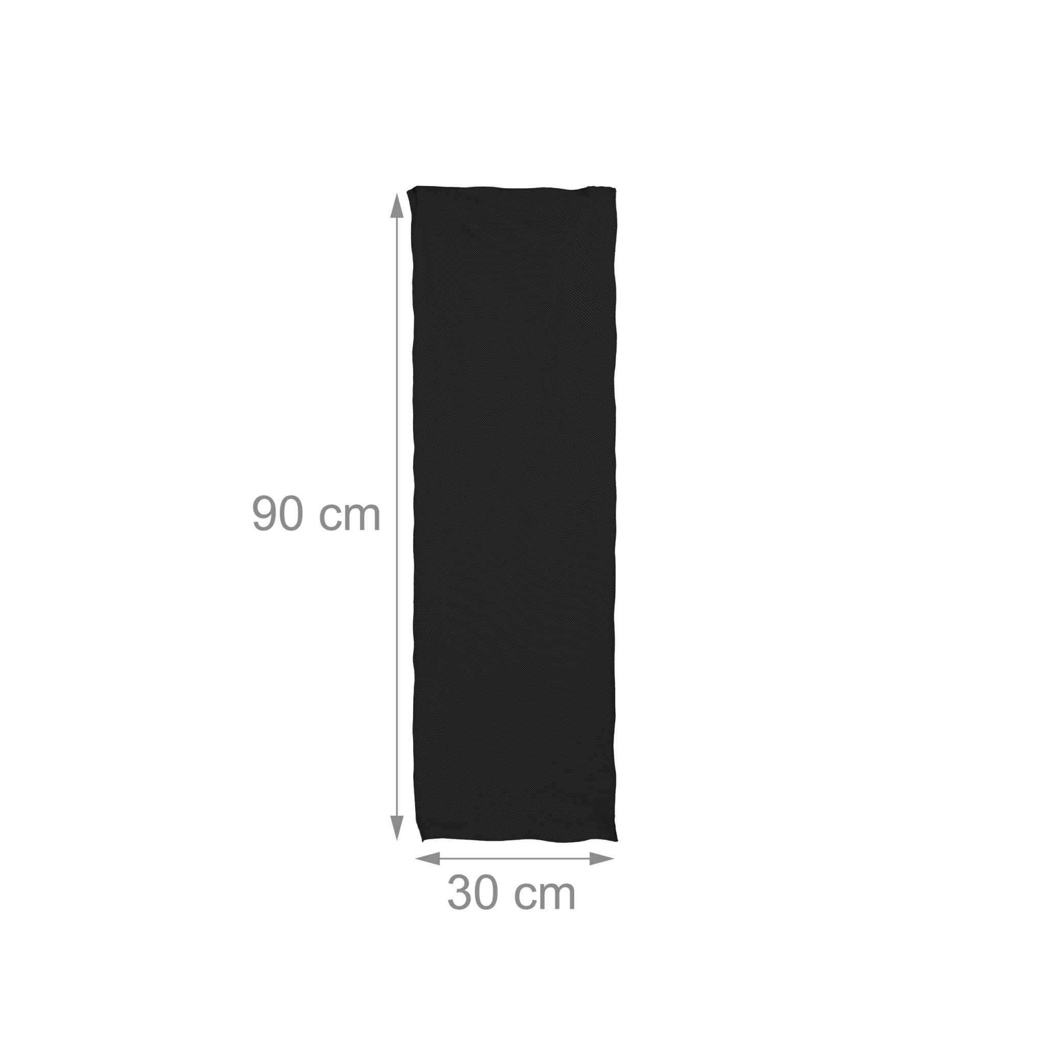 Kühlendes Handtuch 2er Pack Schwarz-Transparent-Grau von Relaxdays