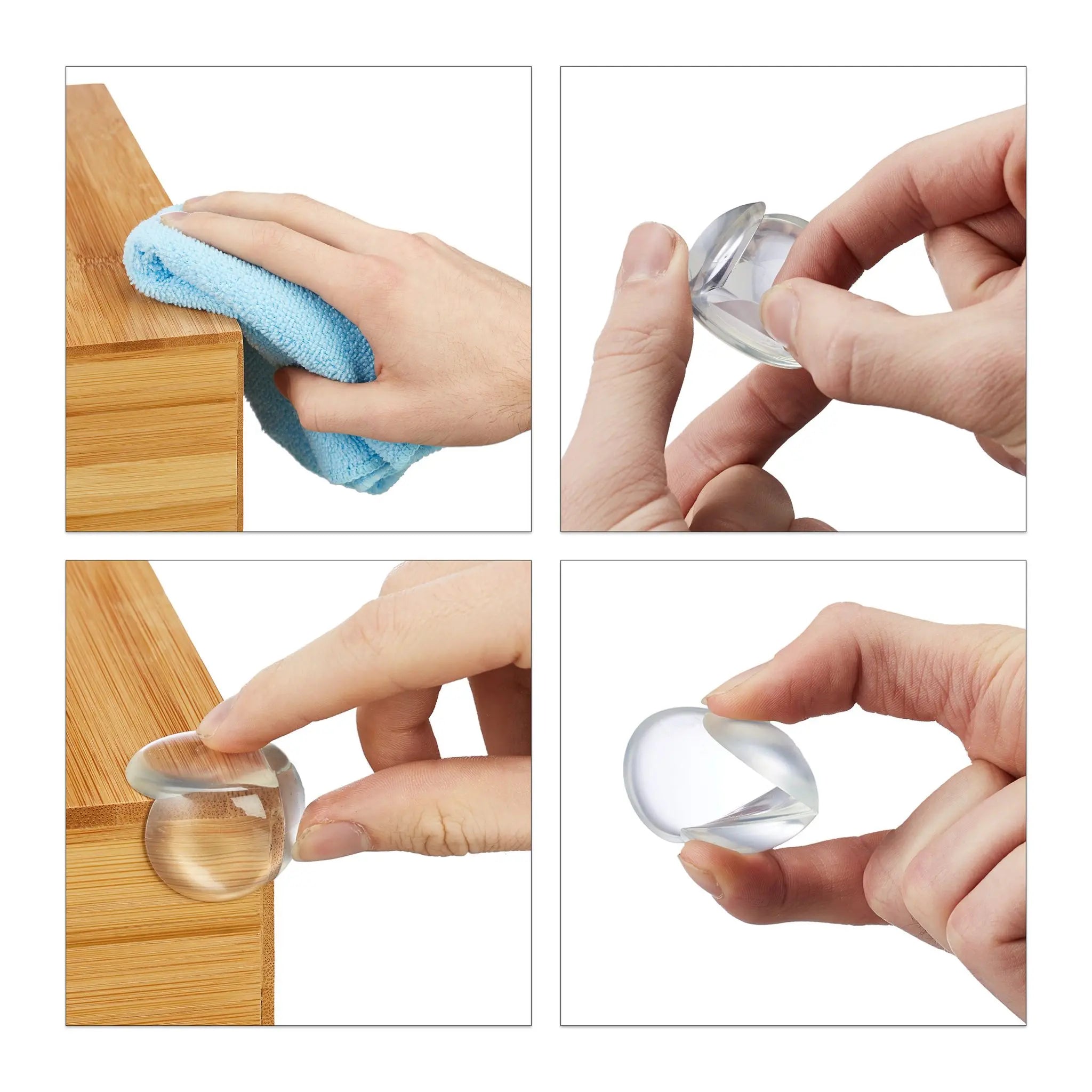 Eckenschutz Baby 12er Pack Transparent von Relaxdays