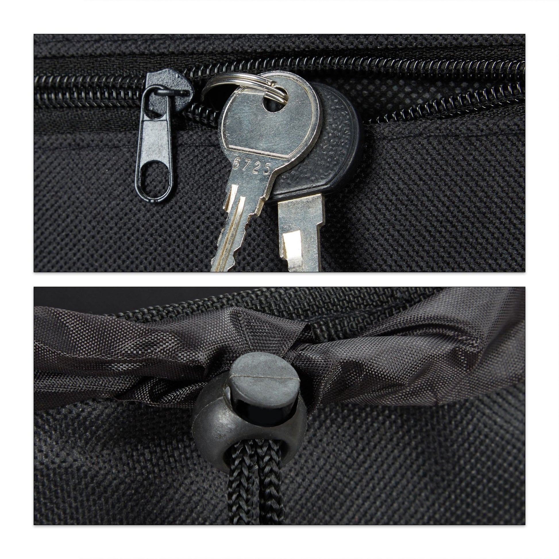 Einkaufstrolley klappbar Schwarz-Silber von Relaxdays