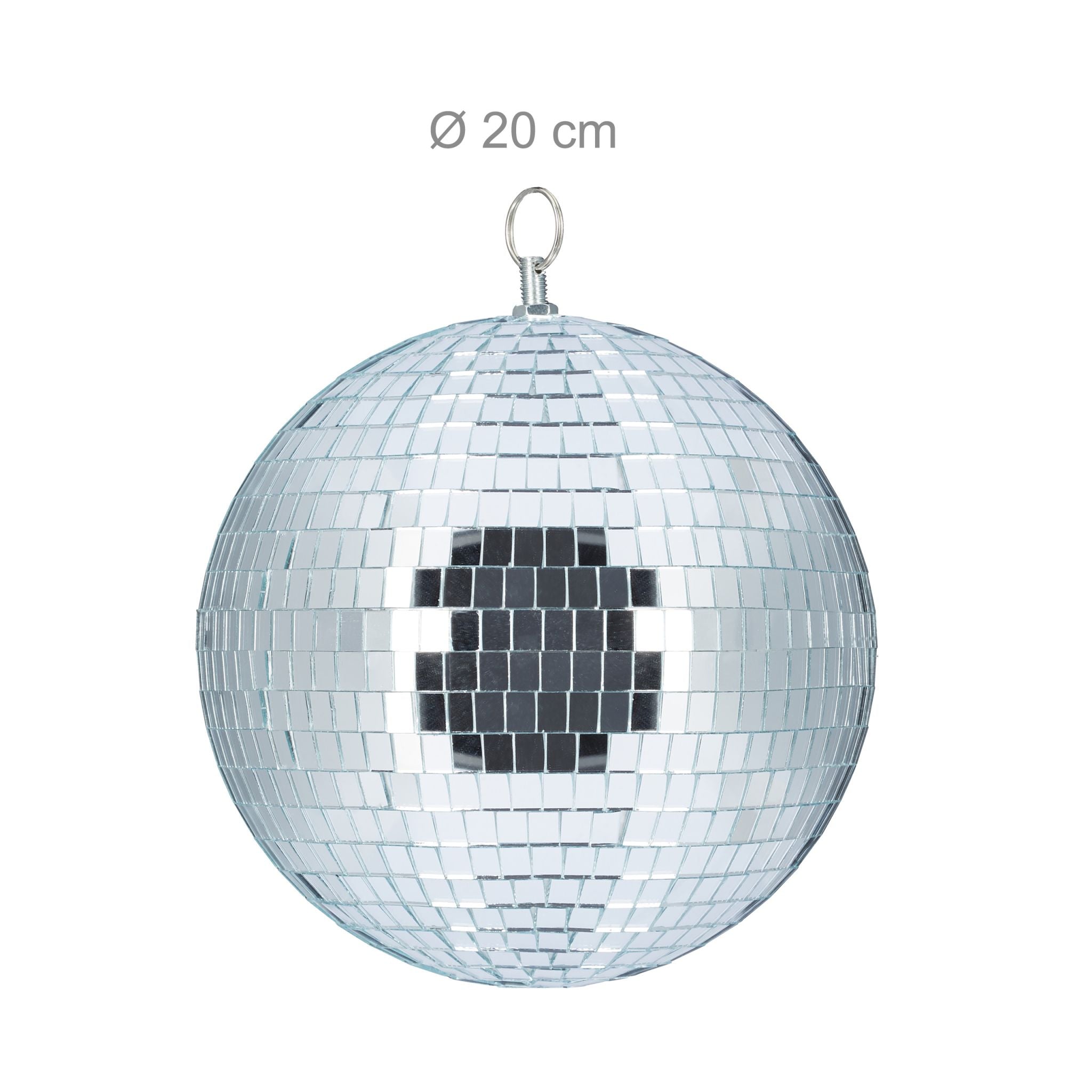 Discokugel 20cm Silber von Relaxdays
