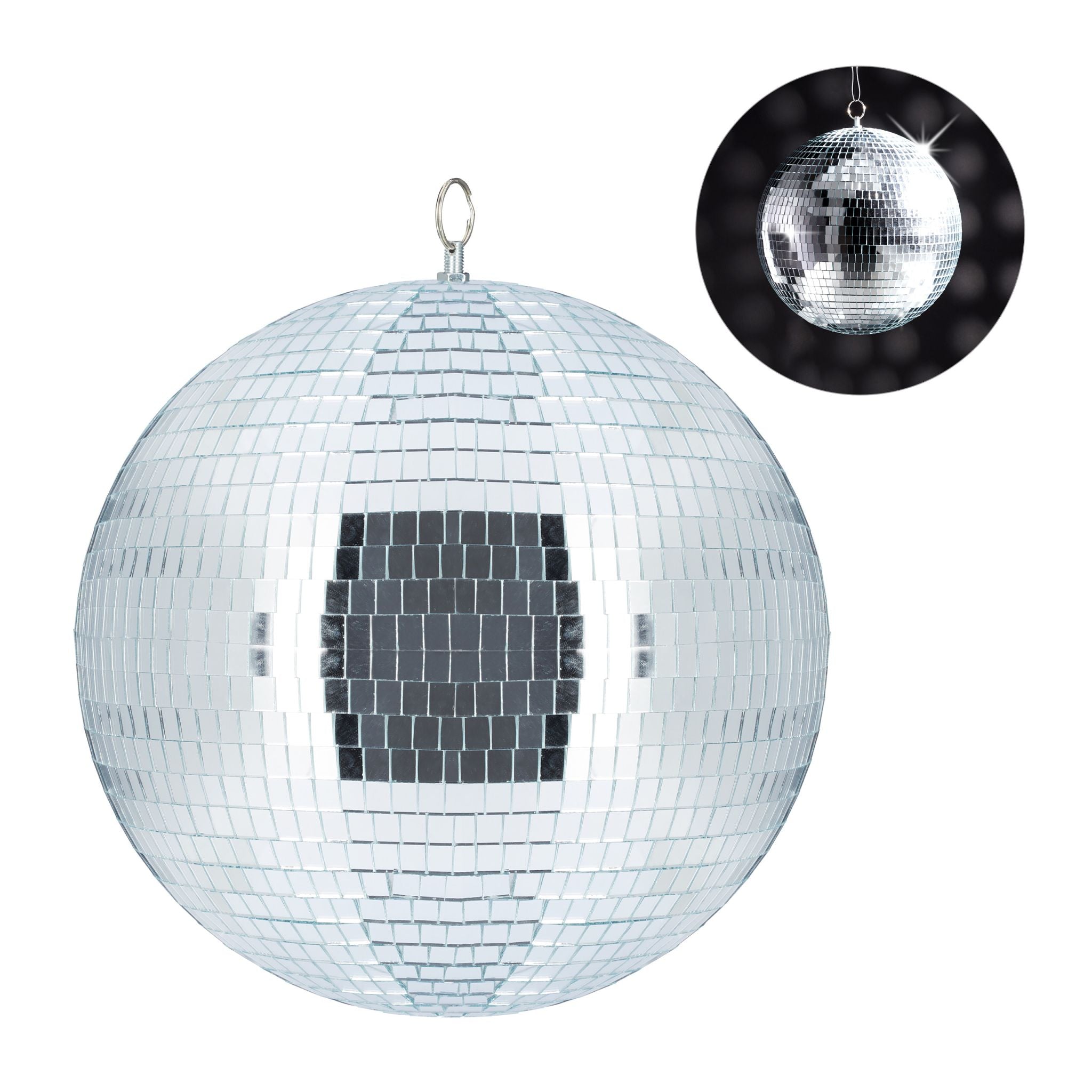 Discokugel 30cm Silber von Relaxdays