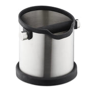 Abklopfbehälter für Kaffeesatz Schwarz-Silber von Relaxdays
