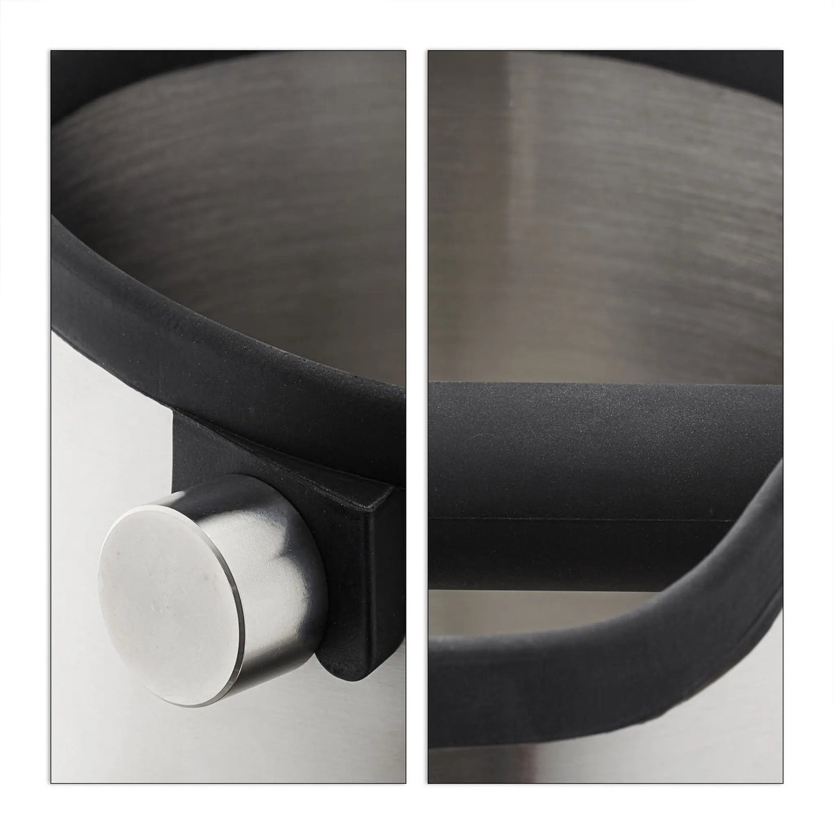 Abklopfbehälter für Kaffeesatz Schwarz-Silber von Relaxdays